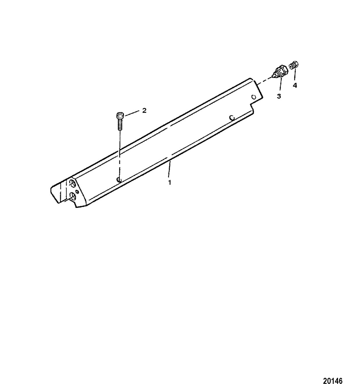 MERCRUISER 454 MAG MPI HORIZON/MIE 8.2L MPI Fuel Rail Assembly