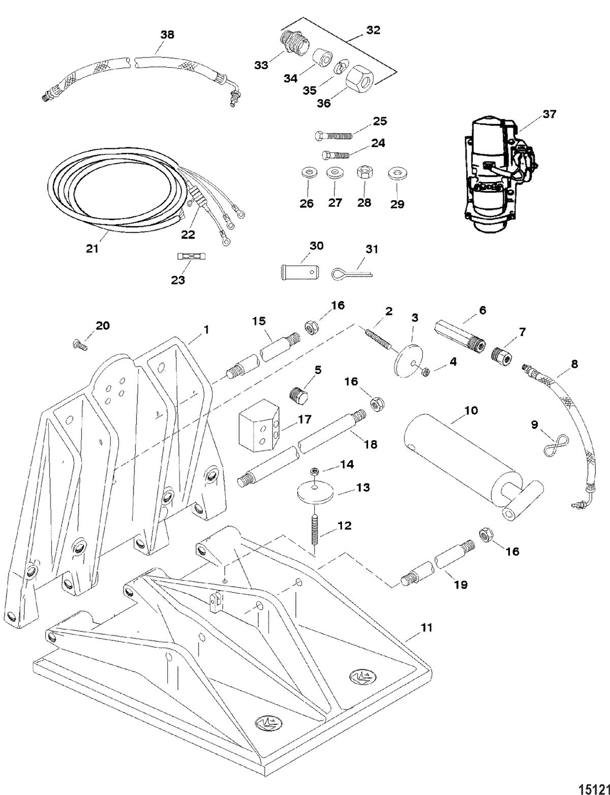 ACCESSORIES TRIM / TILT / LIFT SYSTEMS AND COMPONENTS K Plane, 450C(844506A1 / 846246A2)
