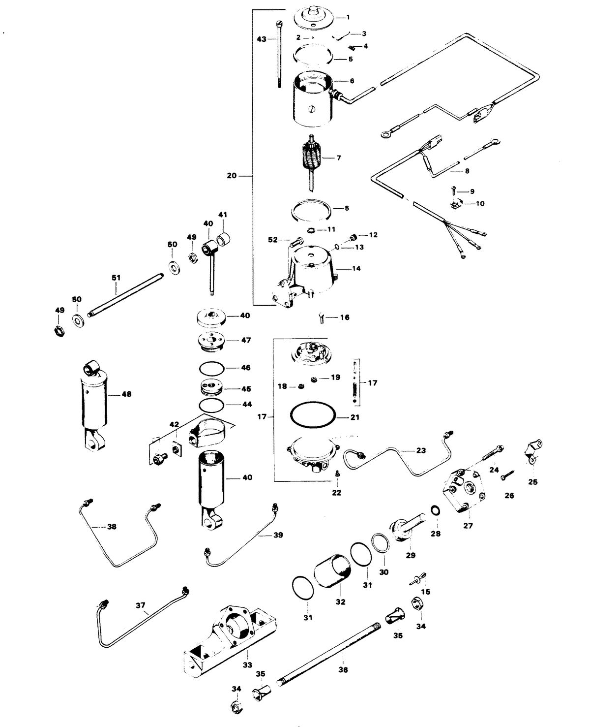 CHRYSLER 105 H.P. POWER TRIM UNIT