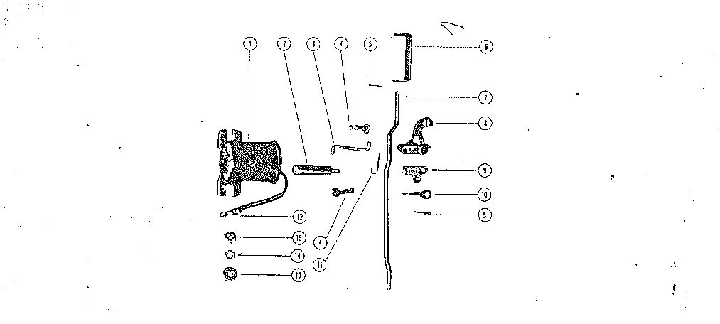 MARK MARK 30 CHOKE SOLENOID AND LINKAGE