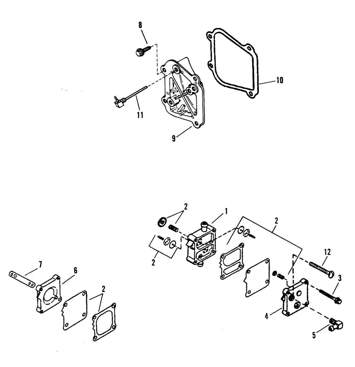 FORCE 120 H.P. FUEL PUMP ASSEMBLY (0E065372 - 0E093699)