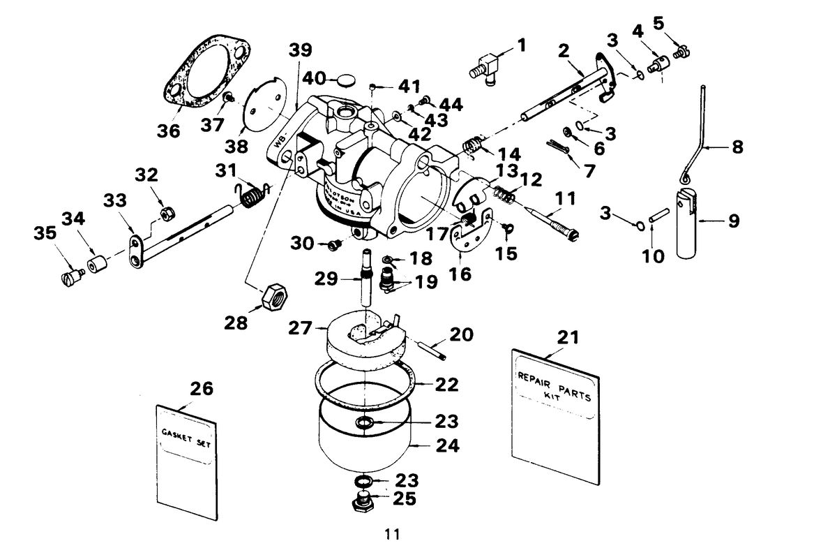 CHRYSLER 50 H.P. CARBURETOR