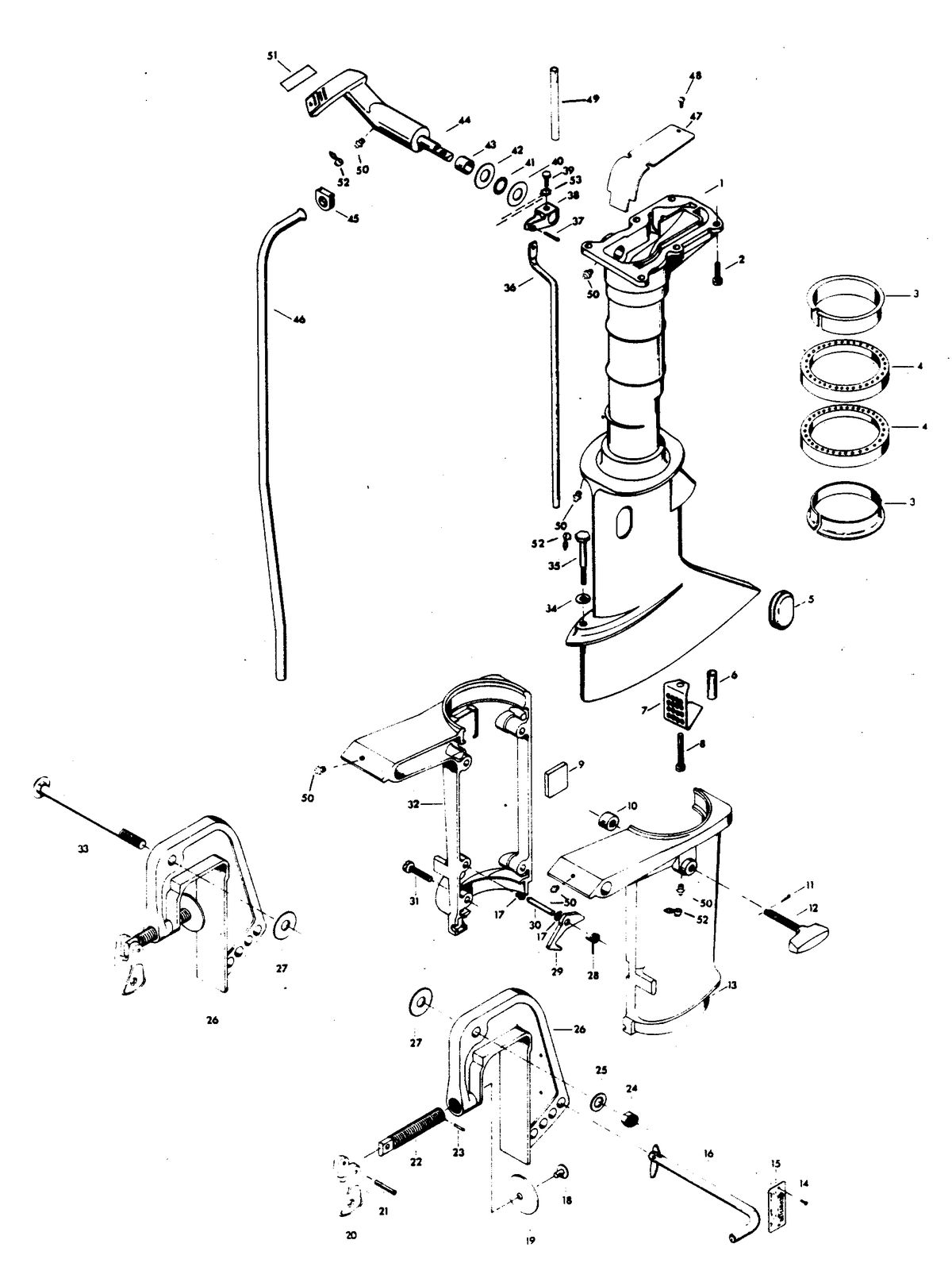 CHRYSLER 4 H.P. MOTOR LEG