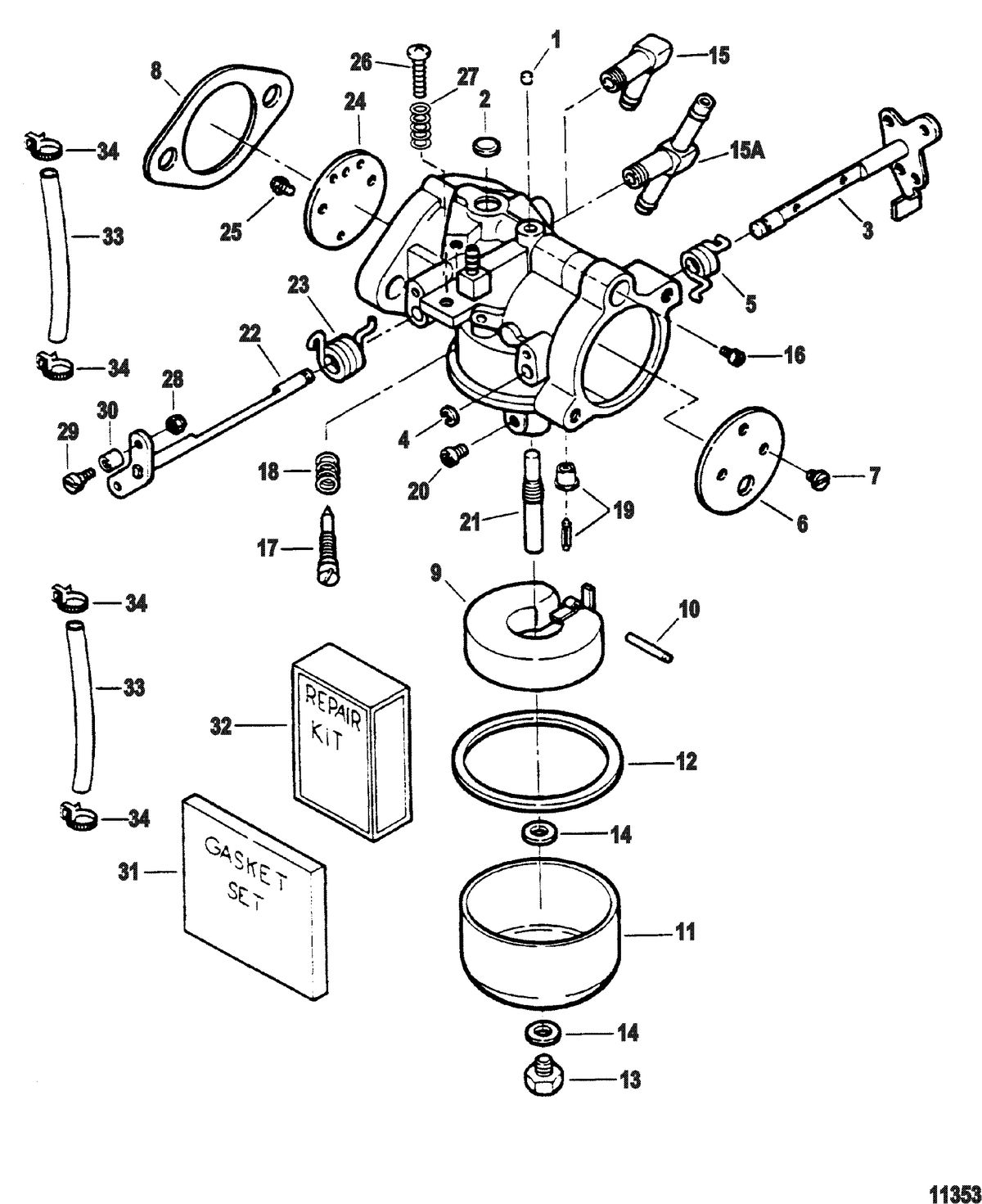 SPORTJET SPORT JET 90 Carburetor