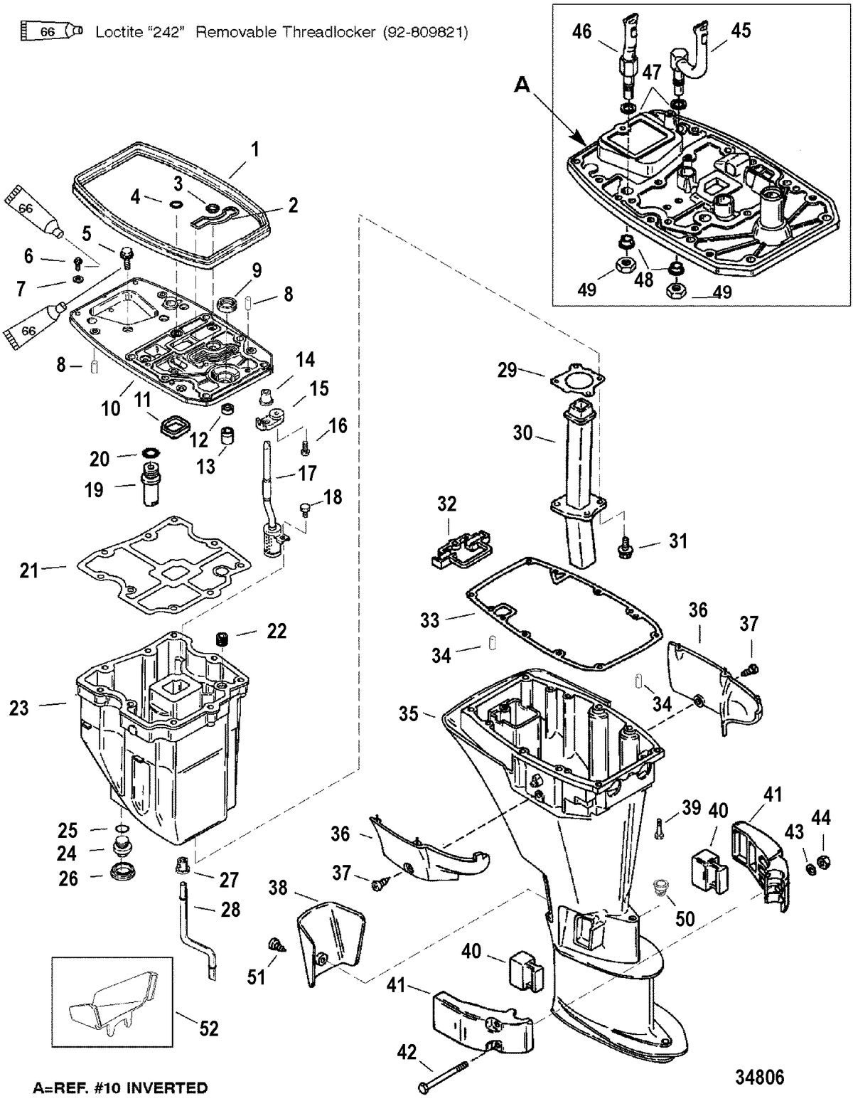 MERCURY/MARINER 8 BODENSEE 4-STROKE Driveshaft Housing