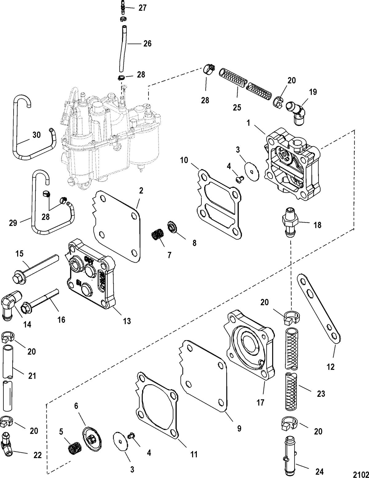 MERCURY/MARINER 150/175/200 EFI (2.5L) FUEL SYSTEM