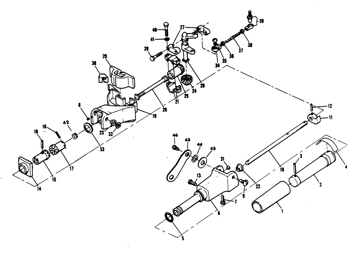 CHRYSLER 7.5 H.P. SAILOR STEERING ARM