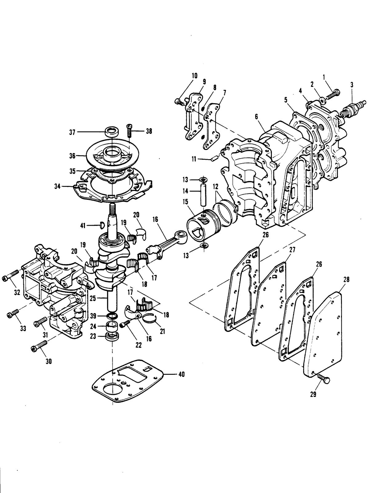CHRYSLER 6 H.P. SAILOR POWER HEAD
