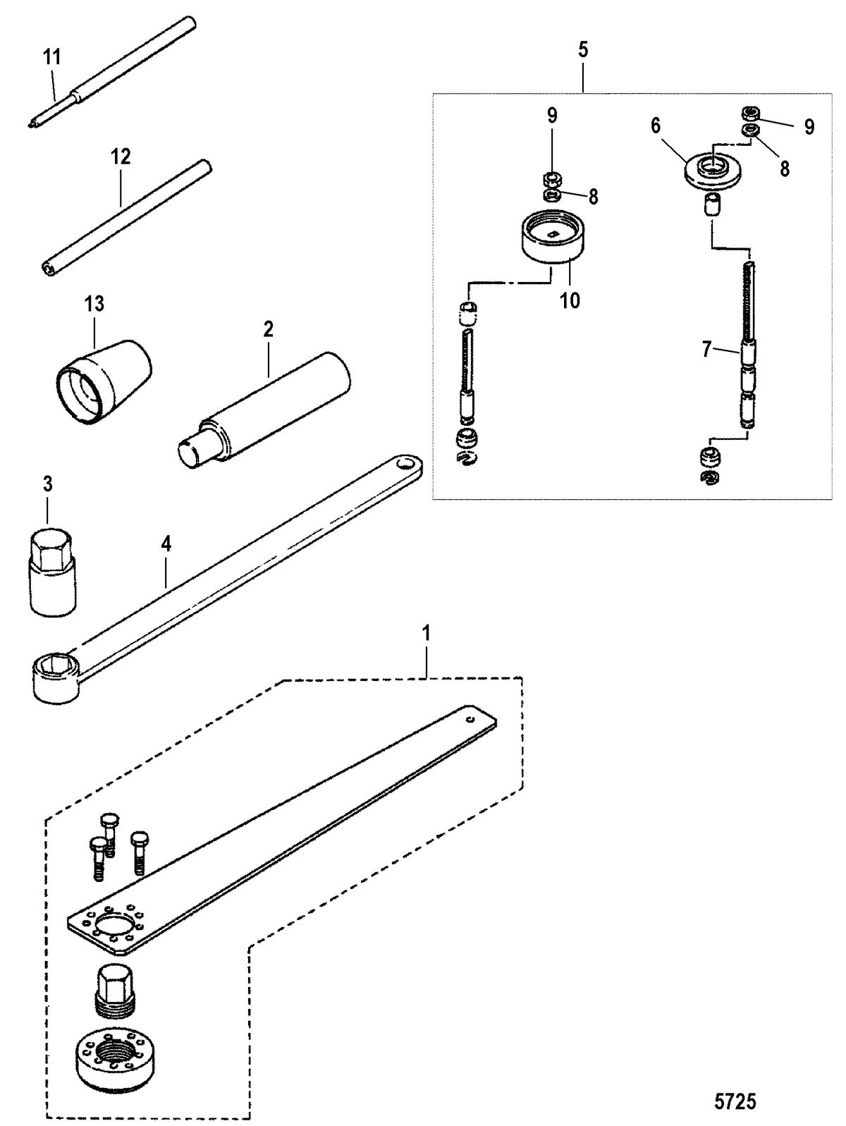 MERCURY/MARINER 15/18 HP (2 CYLINDER) INTERNATIONAL Tools