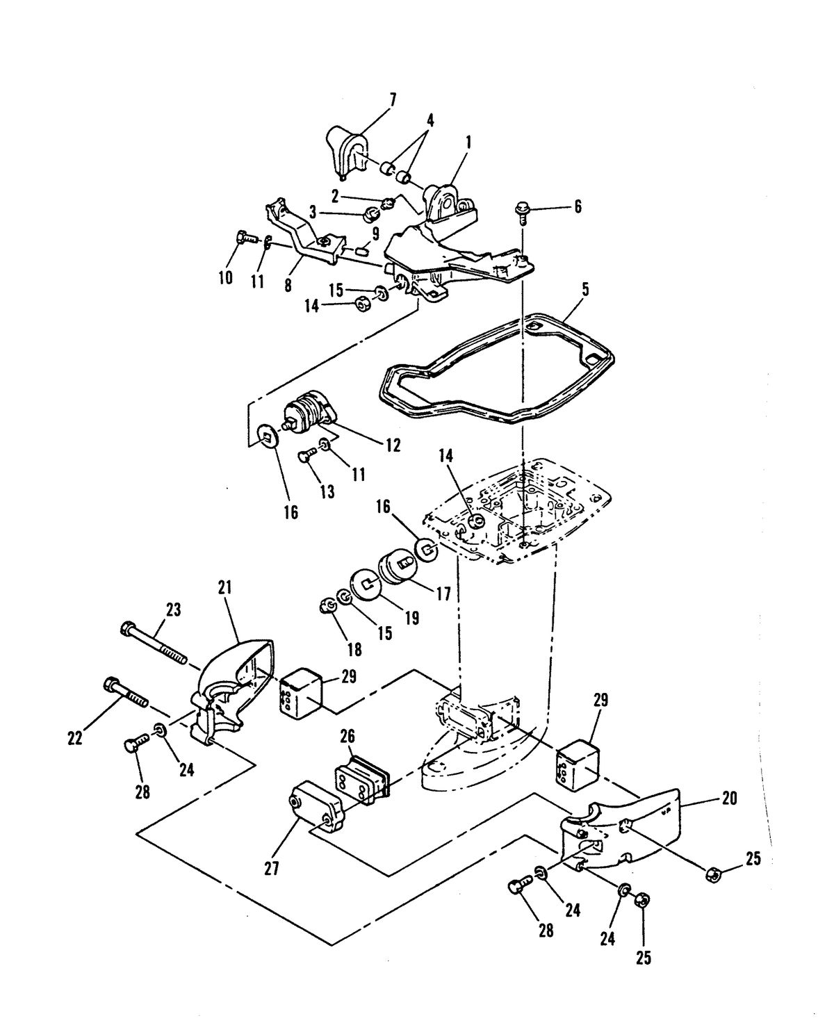 MARINER 30 HP MOUNTING SYSTEM