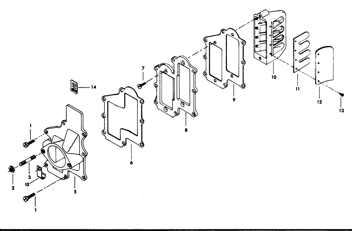 CHRYSLER 35 H.P. 45 H.P. REED PLATE