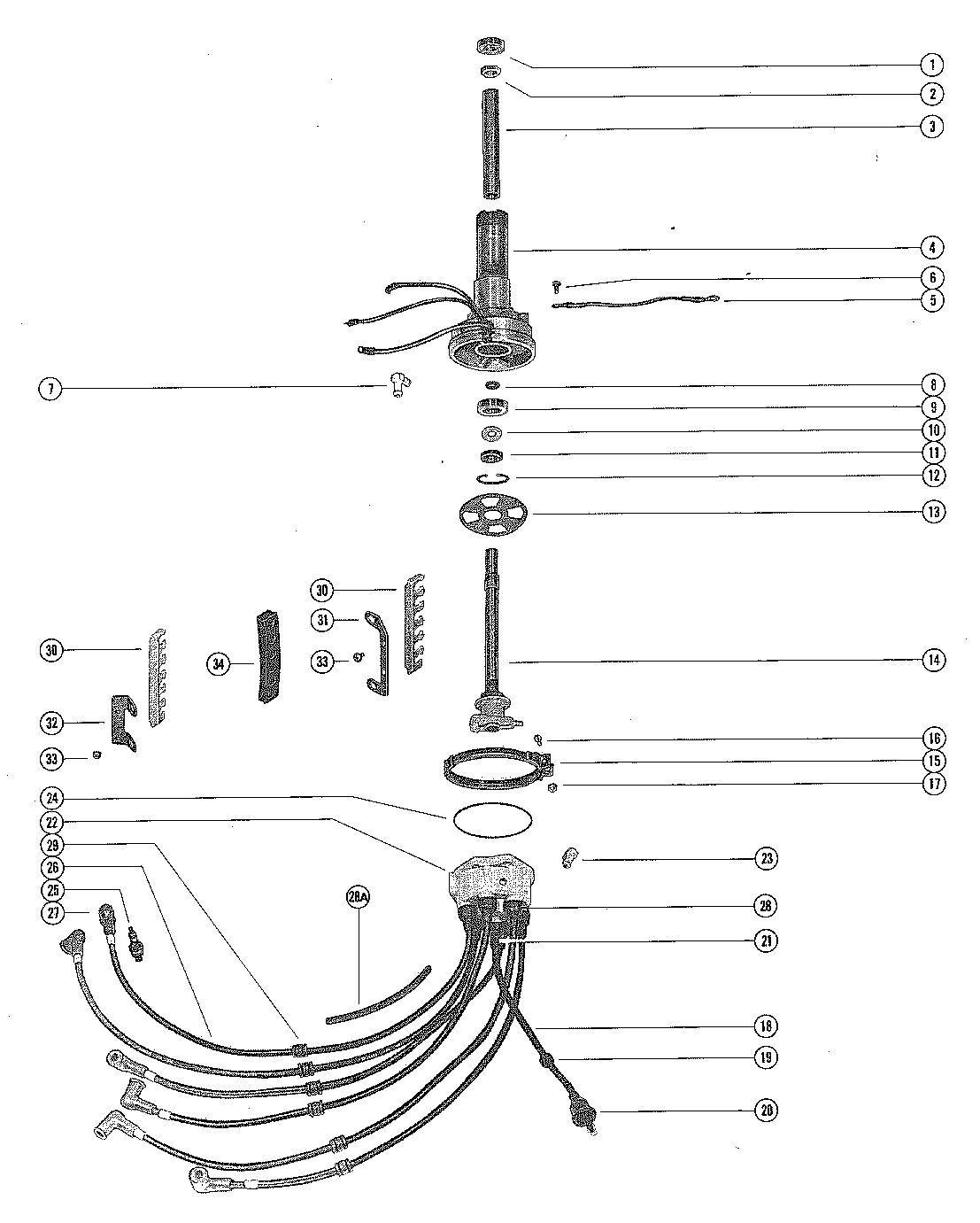 MERCURY MERC 115 DISTRIBUTOR HOUSING AND ROTOR