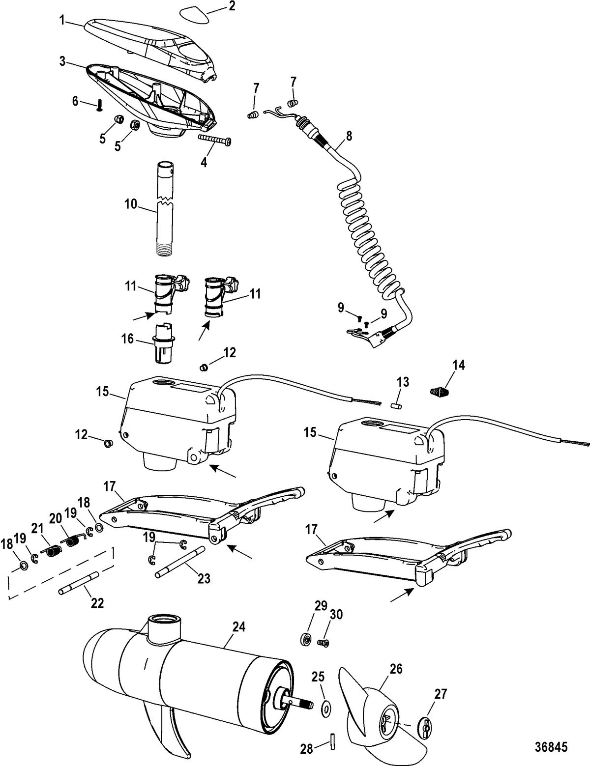 TROLLING MOTOR MOTORGUIDE WIRELESS SERIES Complete Trolling Motor(Salt Water Models)(Design I )