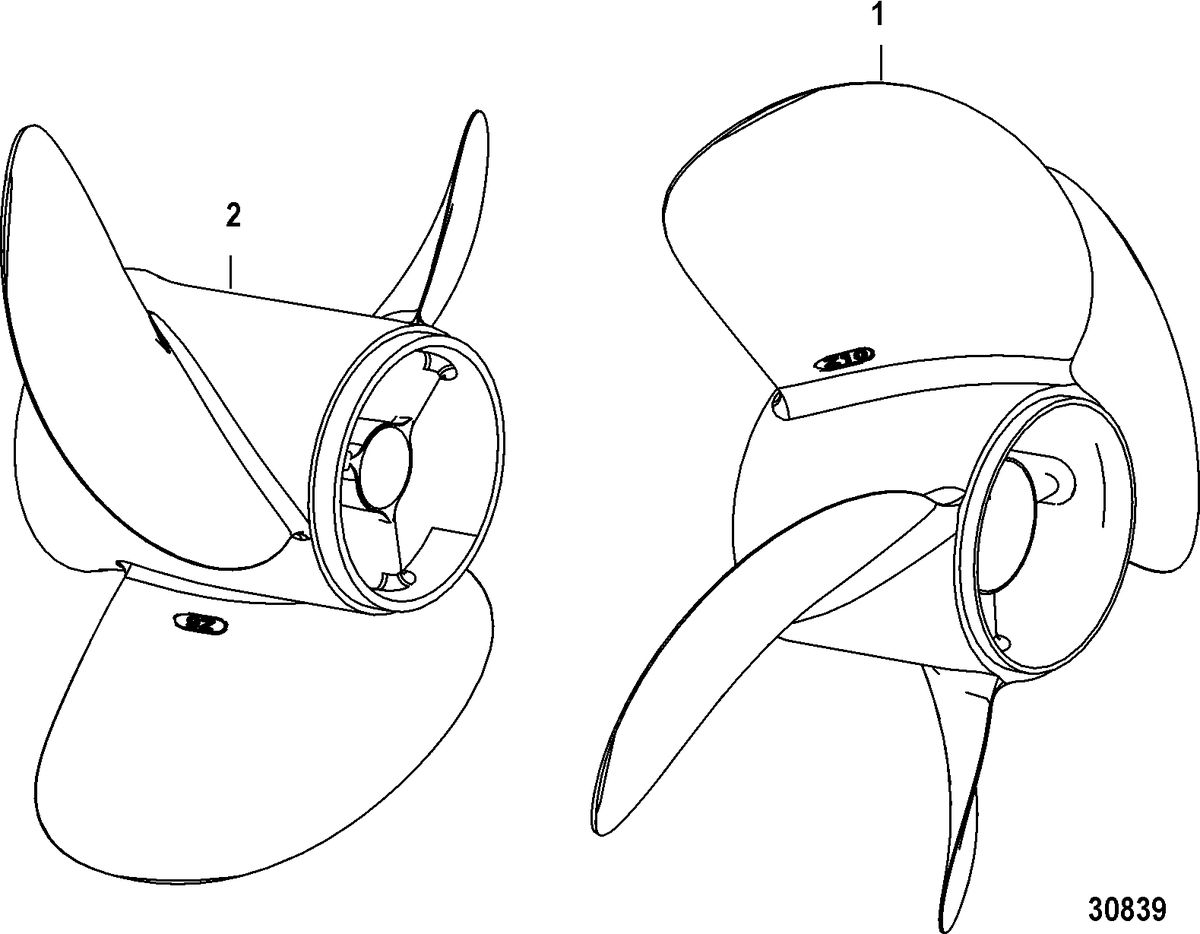 MERCRUISER ZEUS JH Propellers, Z-Series