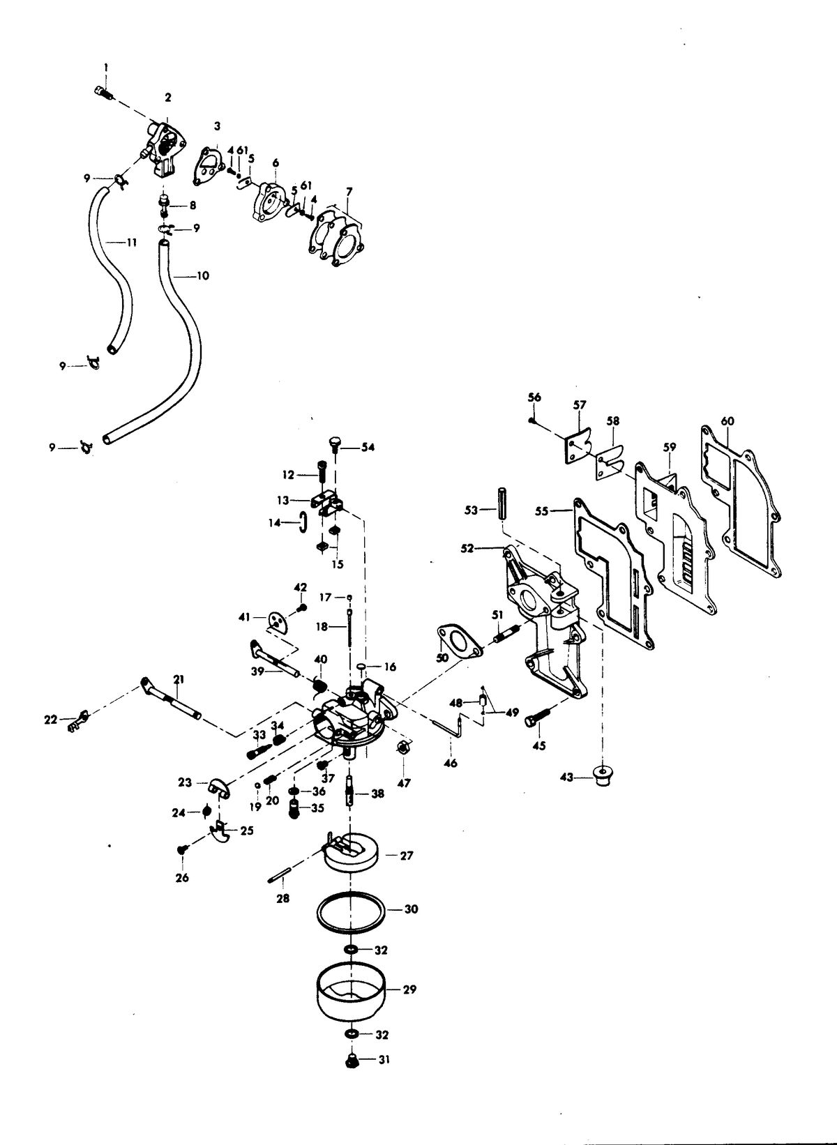 CHRYSLER 10 H.P. FUEL SYSTEM