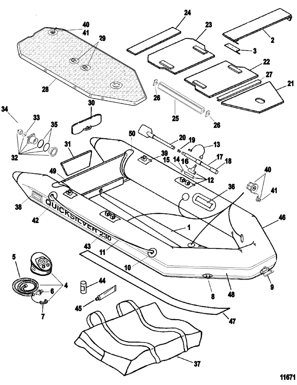 INFLATABLES QUICKSILVER PVC SOFT BOTTOM QS Inflatables(230)