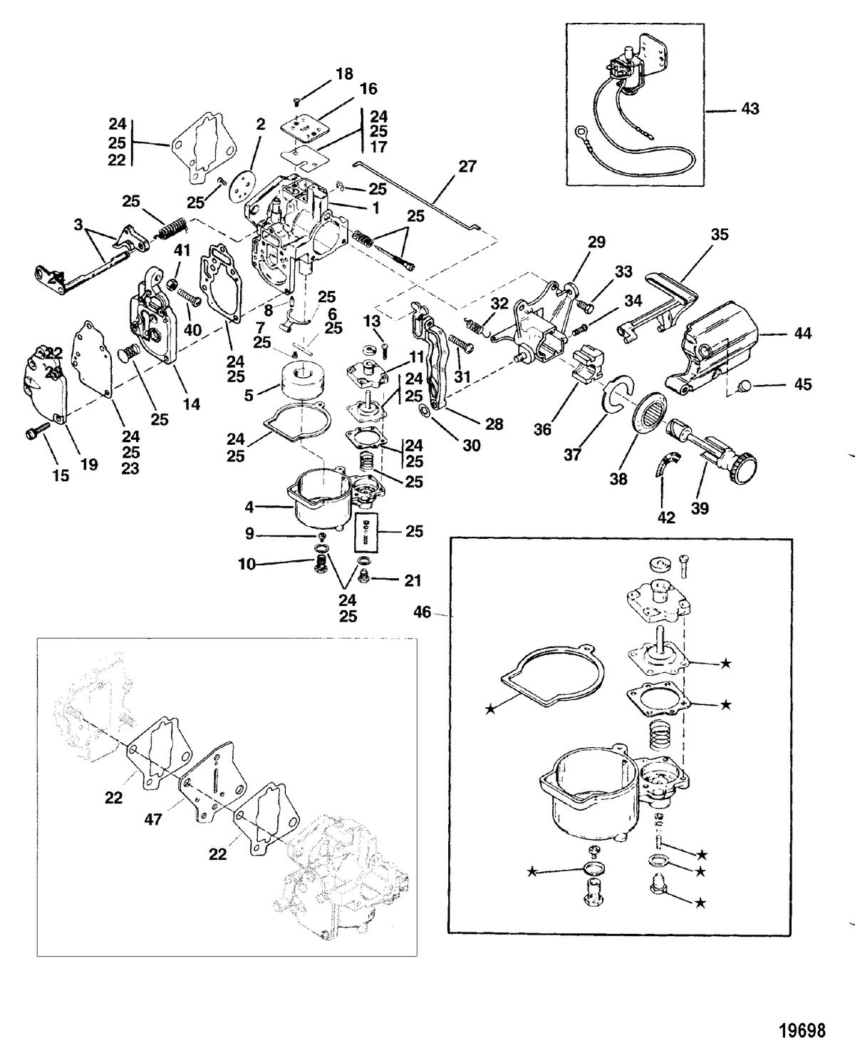MERCURY/MARINER 6/8/SAILMATE 9.9/SAILPOWER 15 H.P. Carb(6/8)(9.9 -USA-S/N-0G112449/BEL-S/N-9831799 & Below)