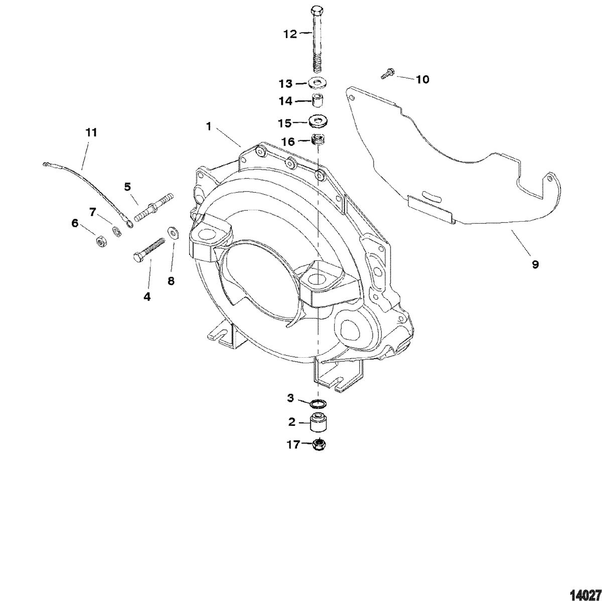 MERCRUISER 5.0L/5.7L ALPHA/BRAVO GEN+ Flywheel Housing