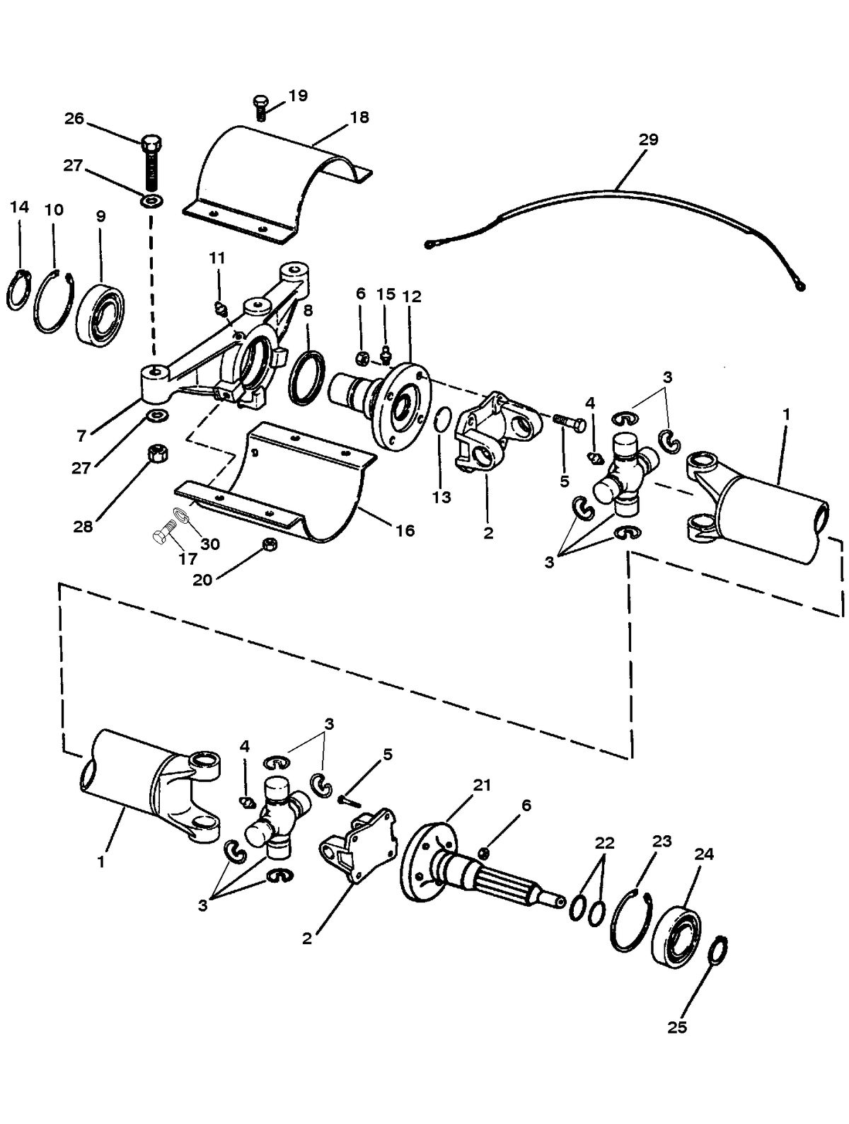 MERCRUISER 500 CARB (502CID) 8.2L ENGINE (GEN VI) DRIVESHAFT EXTENSION COMPONENTS (BRAVO)