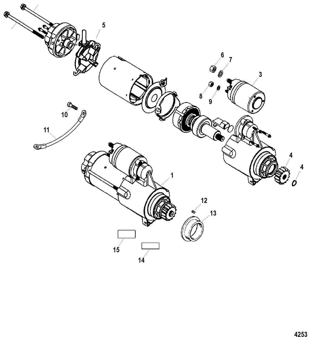 SPORTJET 200 DFI M2 JET DRIVE Starter Assembly