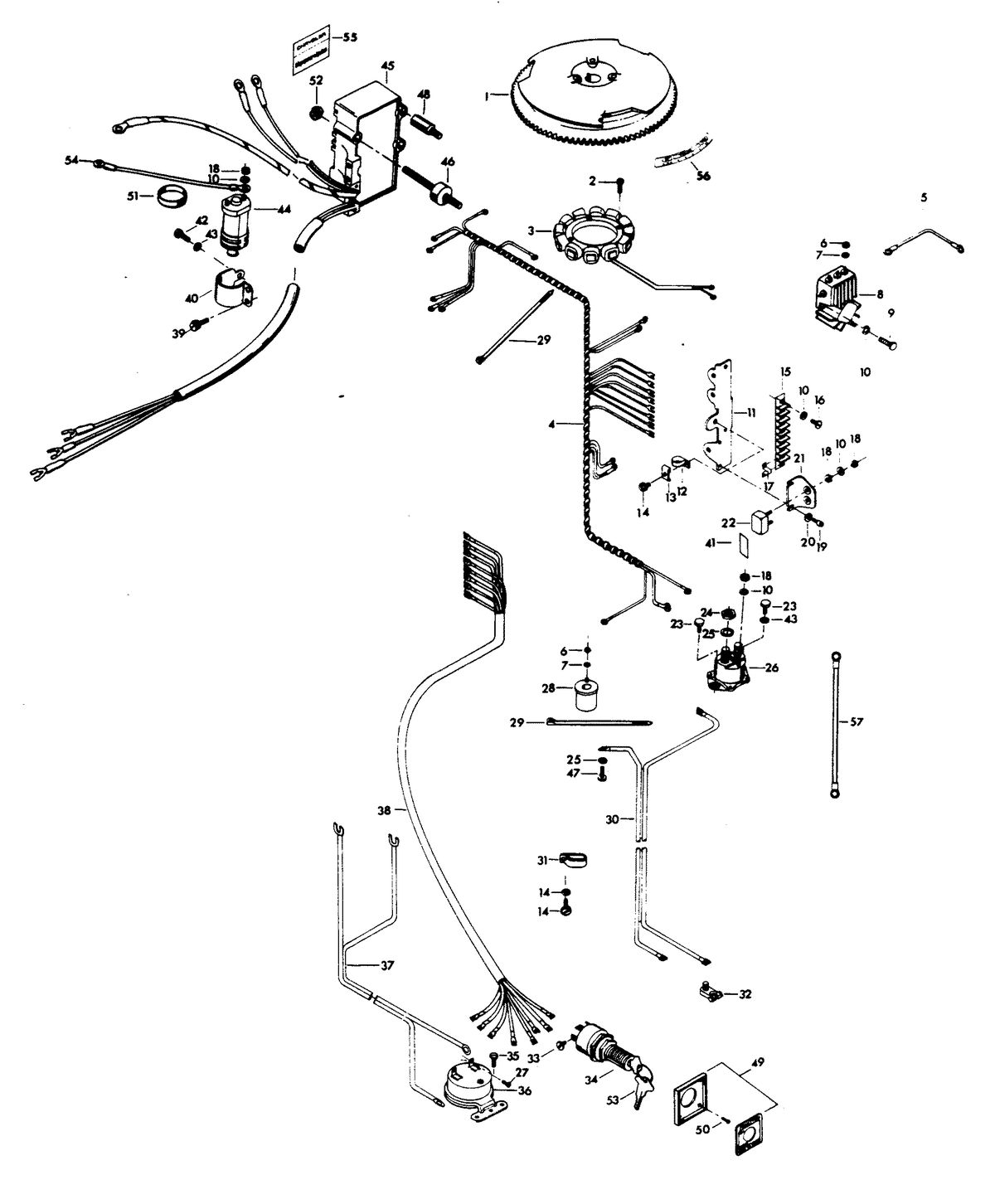 CHRYSLER 100 H.P. ELECTRICAL COMPONENTS