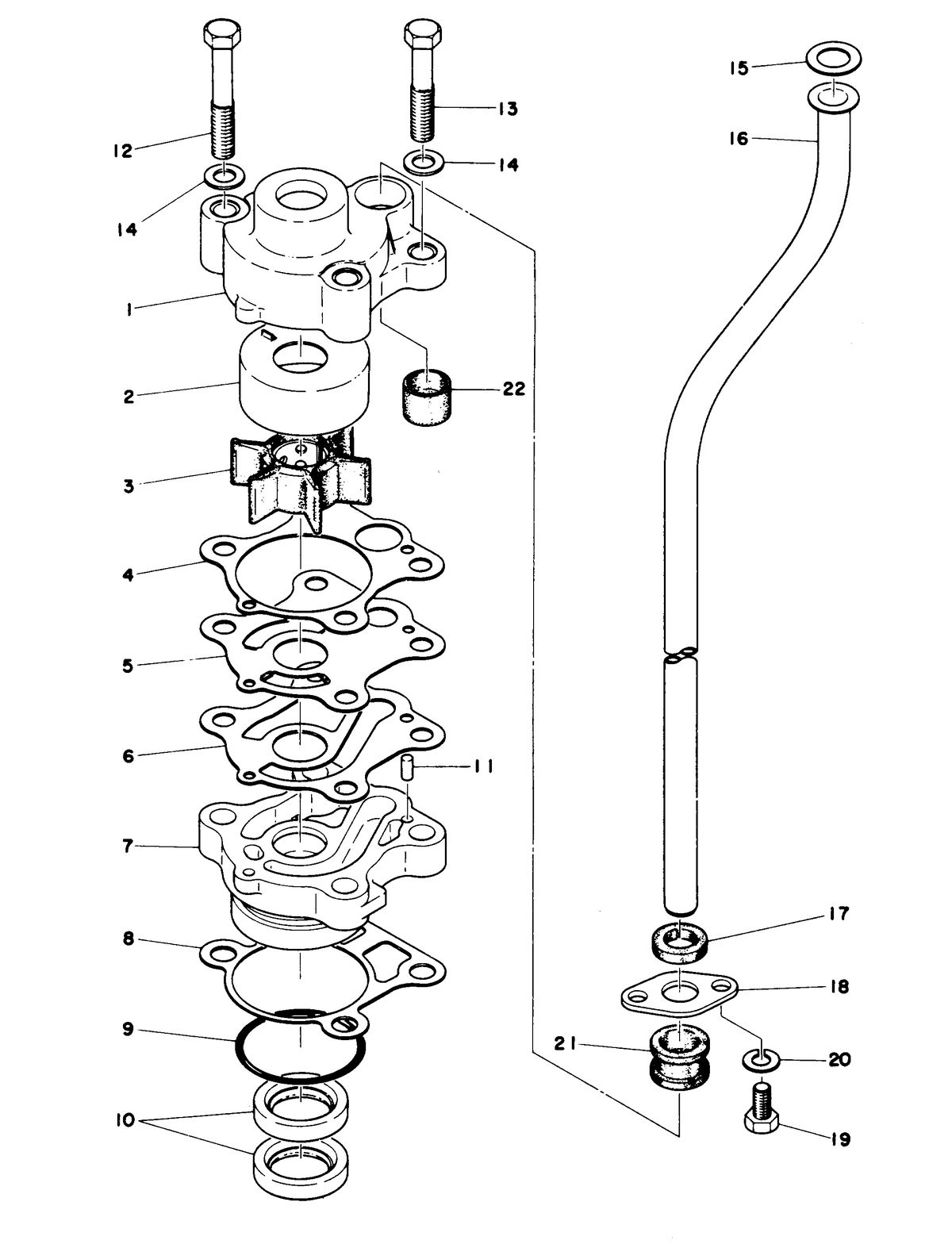 MARINER 55 HORSE POWER WATER PUMP