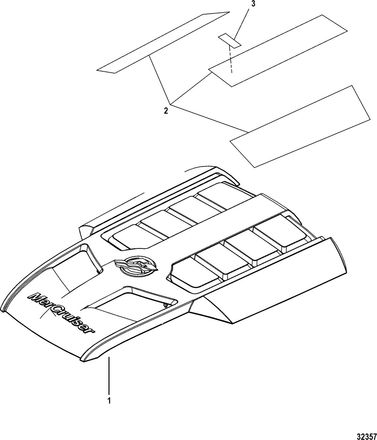 MERCRUISER 8.1L INBOARD EC Engine Cover