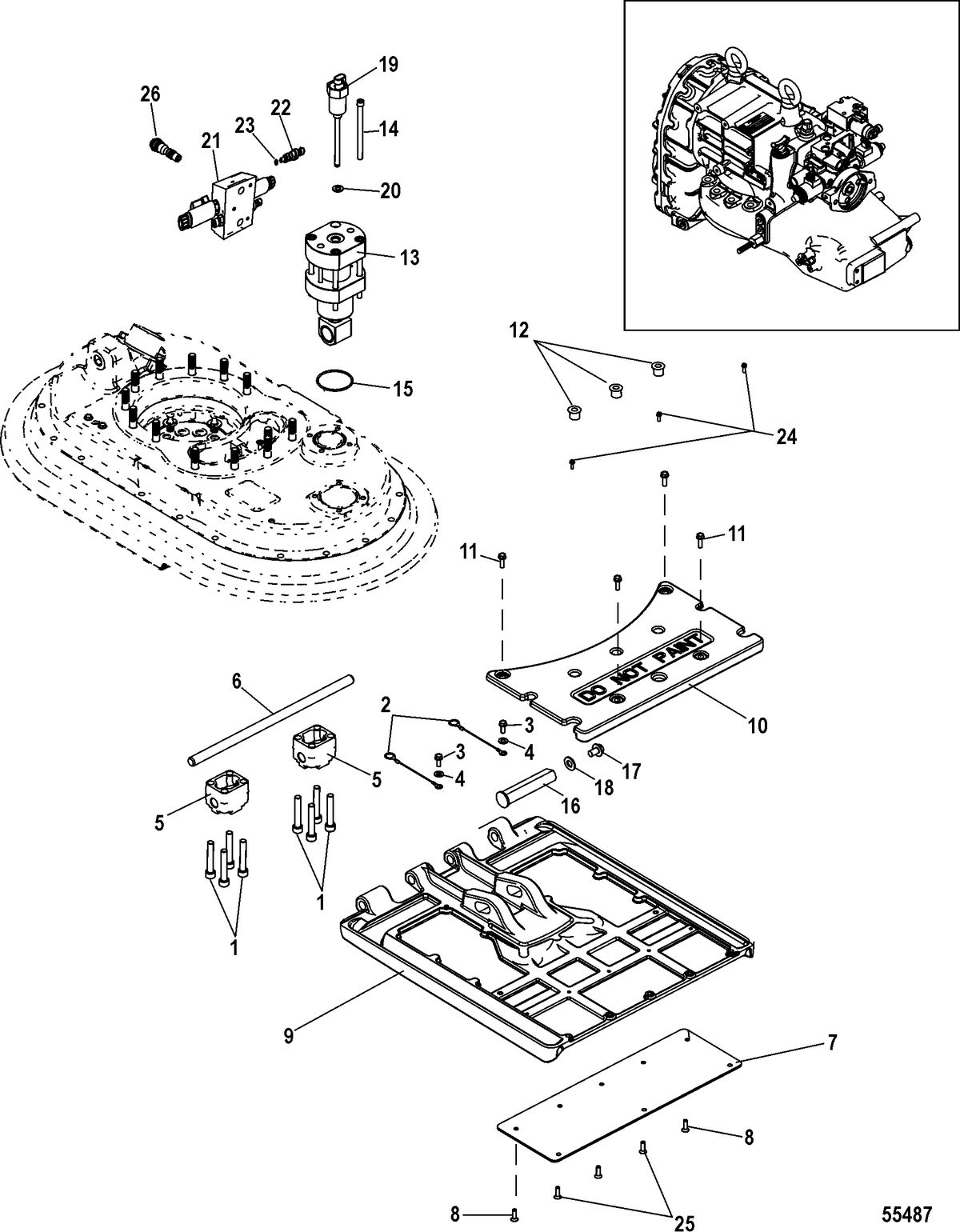 MERCRUISER ZEUS IH Trim Components