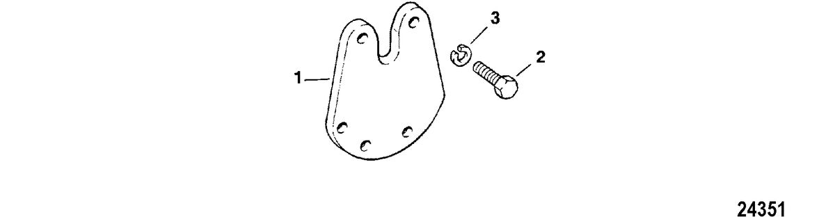 RACE STERNDRIVE 500 BULLDOG Exhaust Blockoff Plate