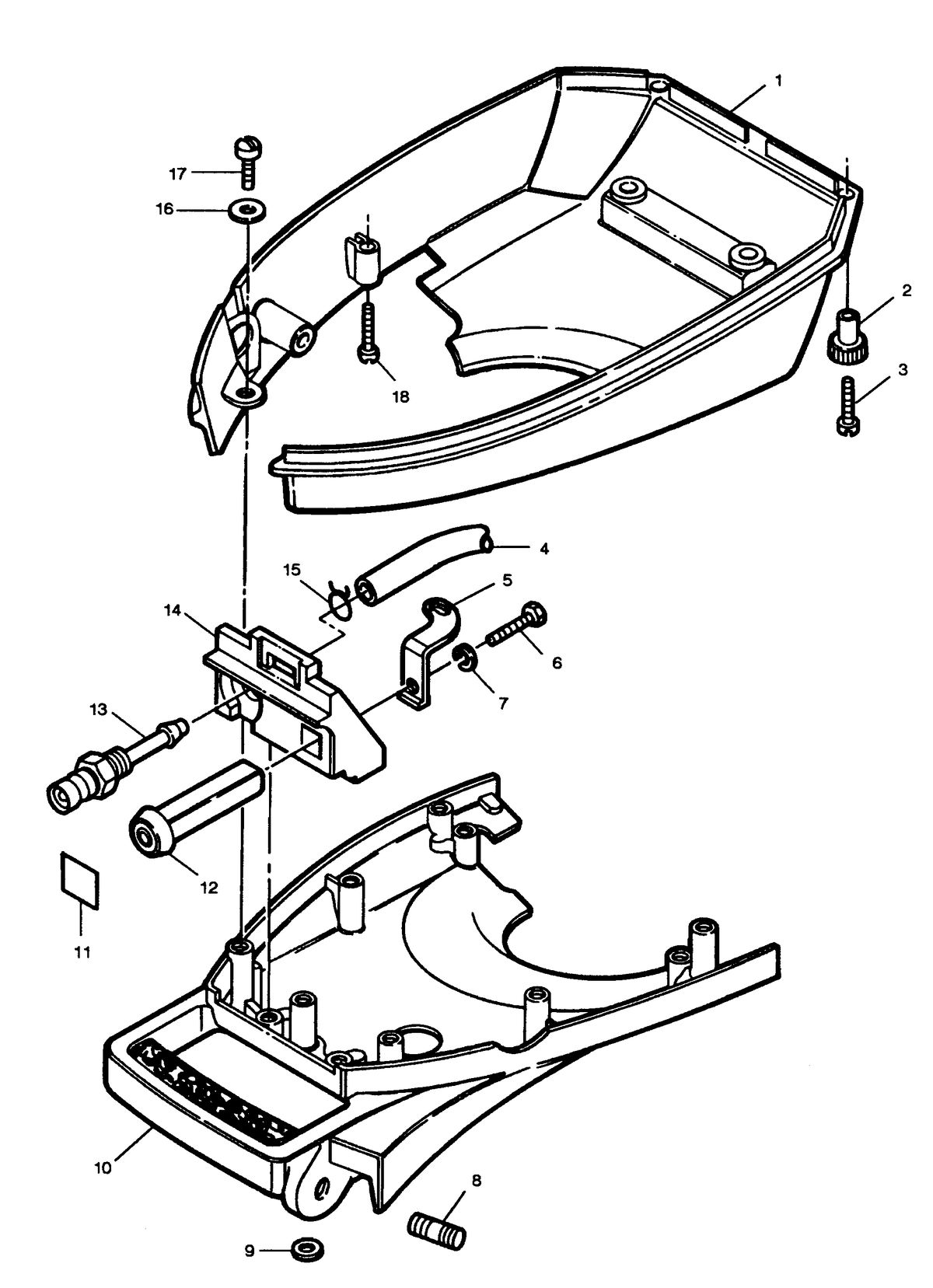 SEARS SEARS 5 H.P. LOWER COVER AND SUPPORT PLATE
