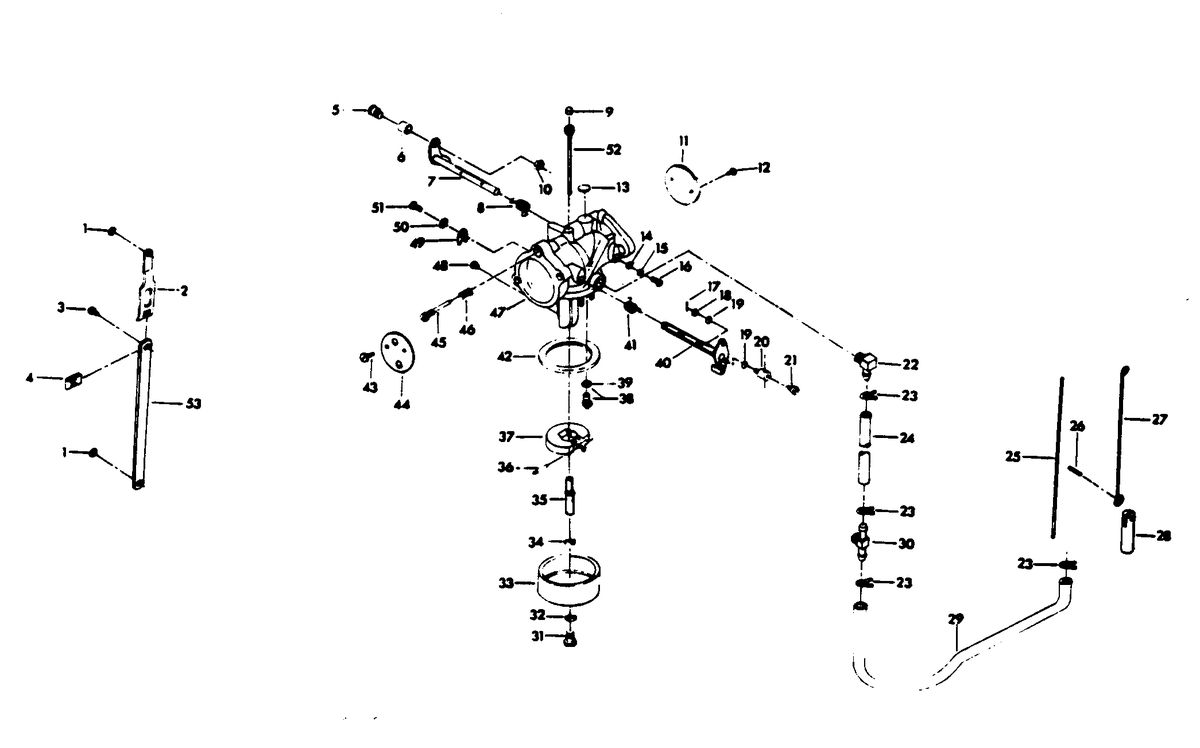 CHRYSLER 105/120/135 H.P. CARBURETOR 105 AND 120 H.P. ENGINES