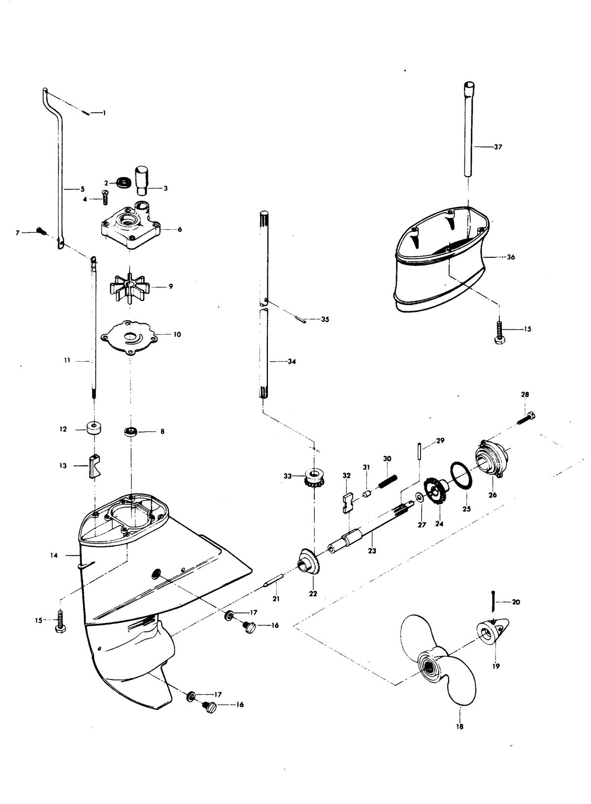 CHRYSLER 6 AND 8 H.P. GEAR HOUSING