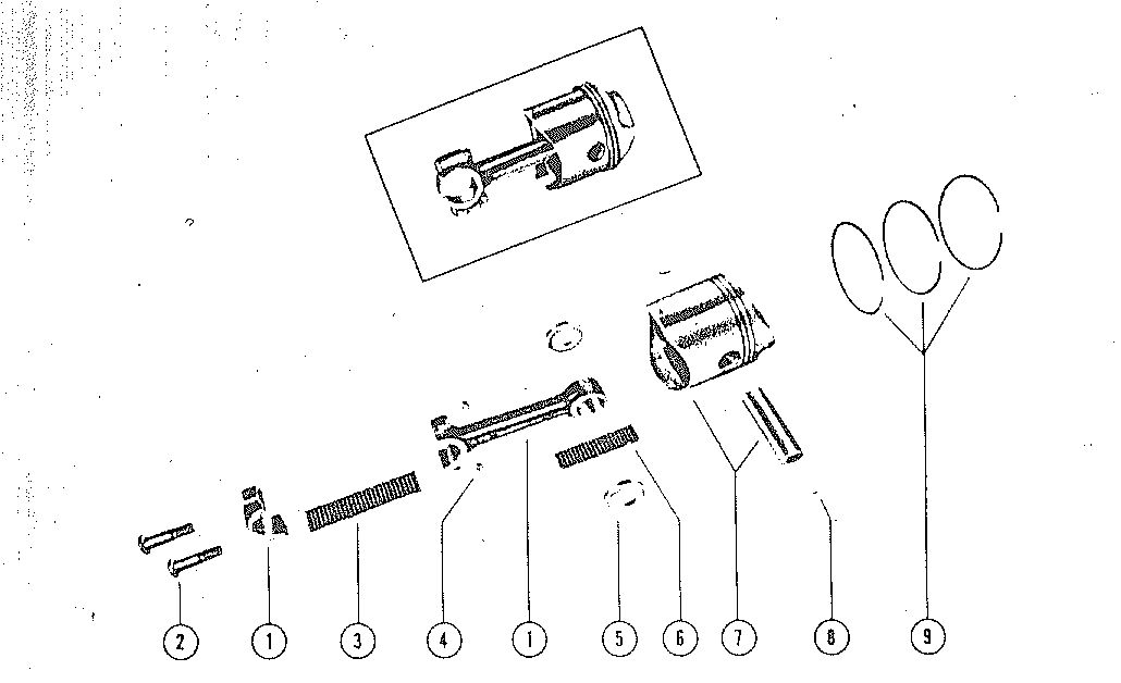 MARK KH7, MARK 15, MARK 20 PISTON AND CONNECTING ROD ASSEMBLY