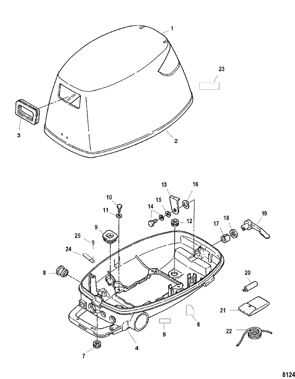 MERCURY/MARINER 4/5/6 4-STROKE Cowling