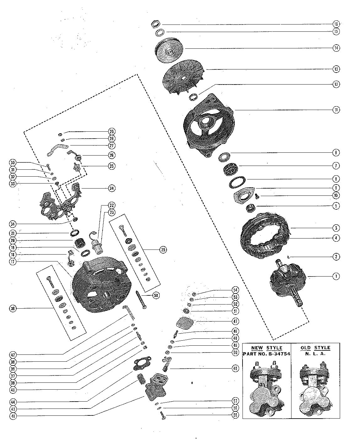 MERCRUISER 110 ENGINE ALTERNATOR ASSEMBLY