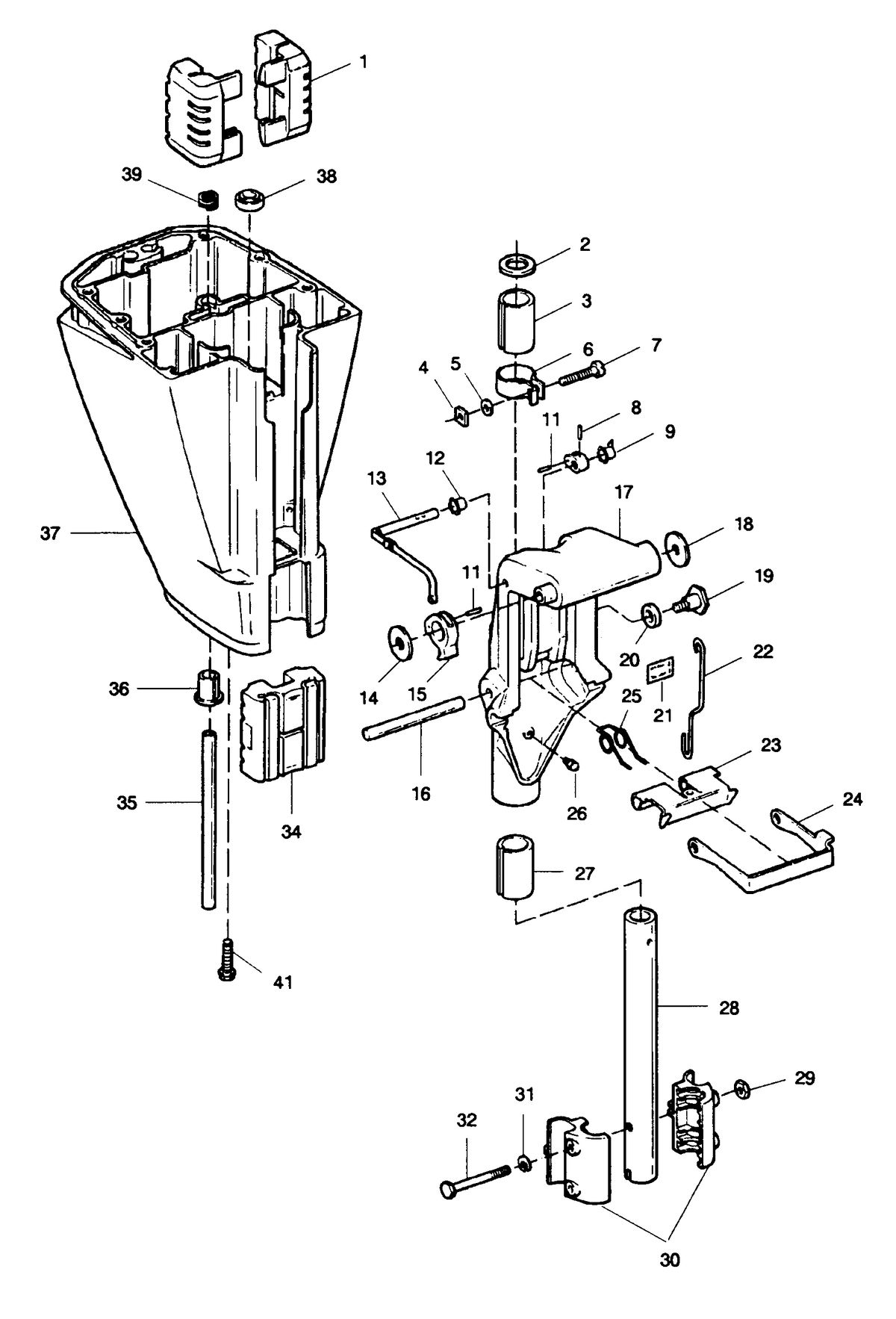 SEARS SEARS 15 H.P. MOTOR LEG AND SWIVEL BRACKET