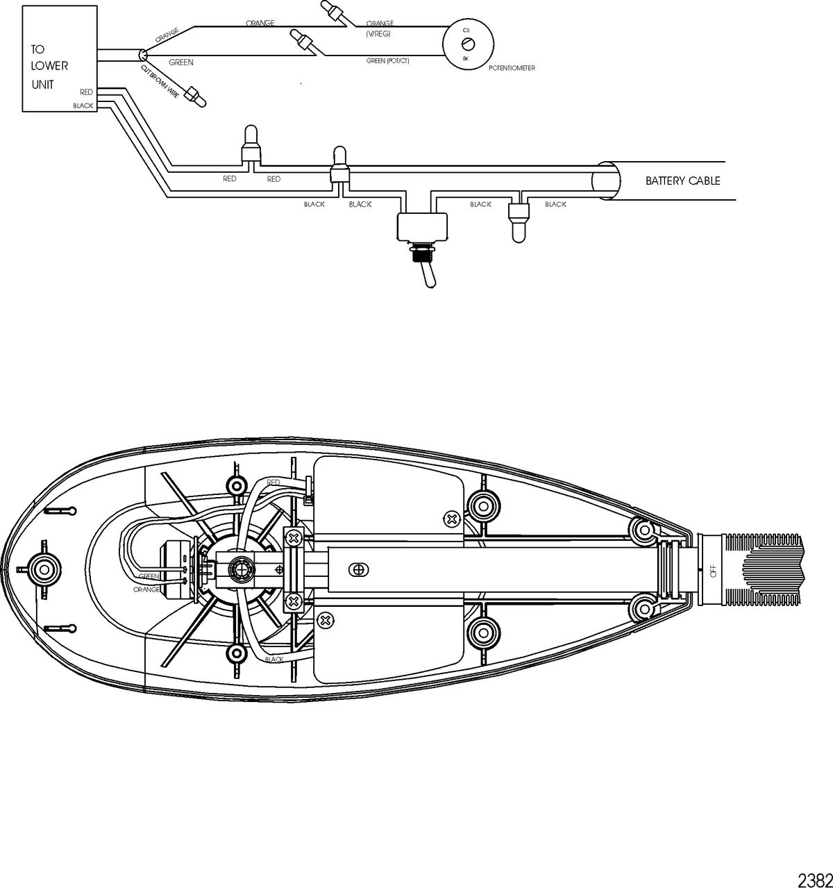 TROLLING MOTOR MOTORGUIDE SALT WATER SERIES Wire Diagram(Model SW109HTD)
