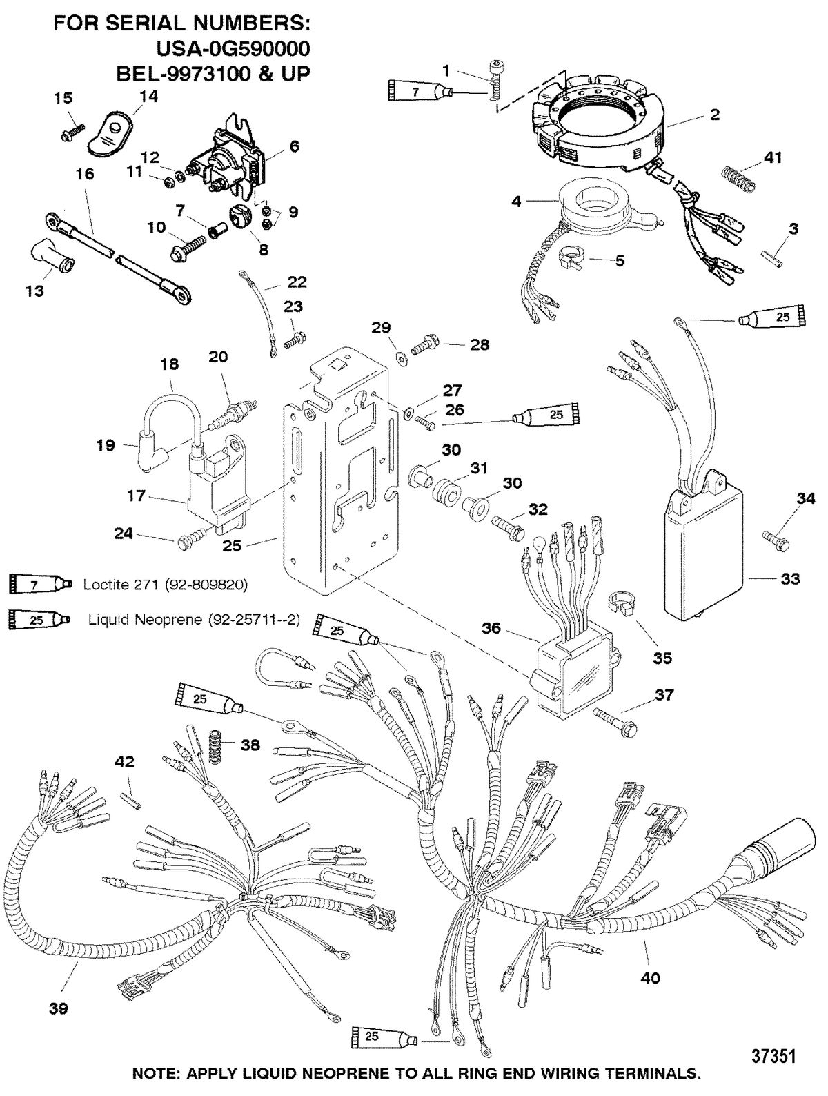 MERCURY/MARINER 30/40 H.P. ELECTRICAL COMPONENTS(3)