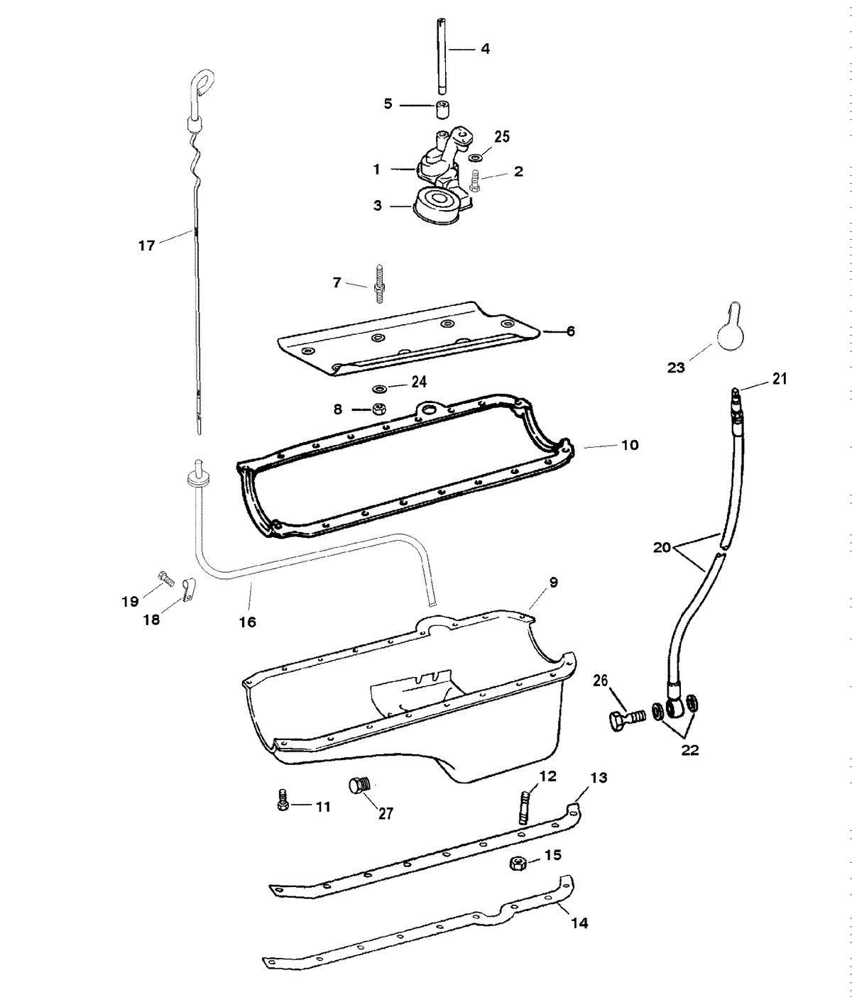 MERCRUISER 350/6.2L BLACK SCORPION SKI (GEN+) OIL PAN AND OIL PUMP