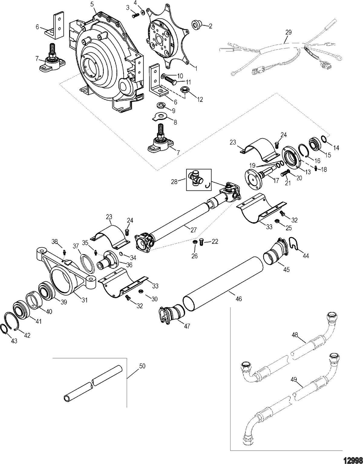 MERCRUISER 4.3L EFI ALPHA/BRAVO (262 CID - GEN+) Jackshaft
