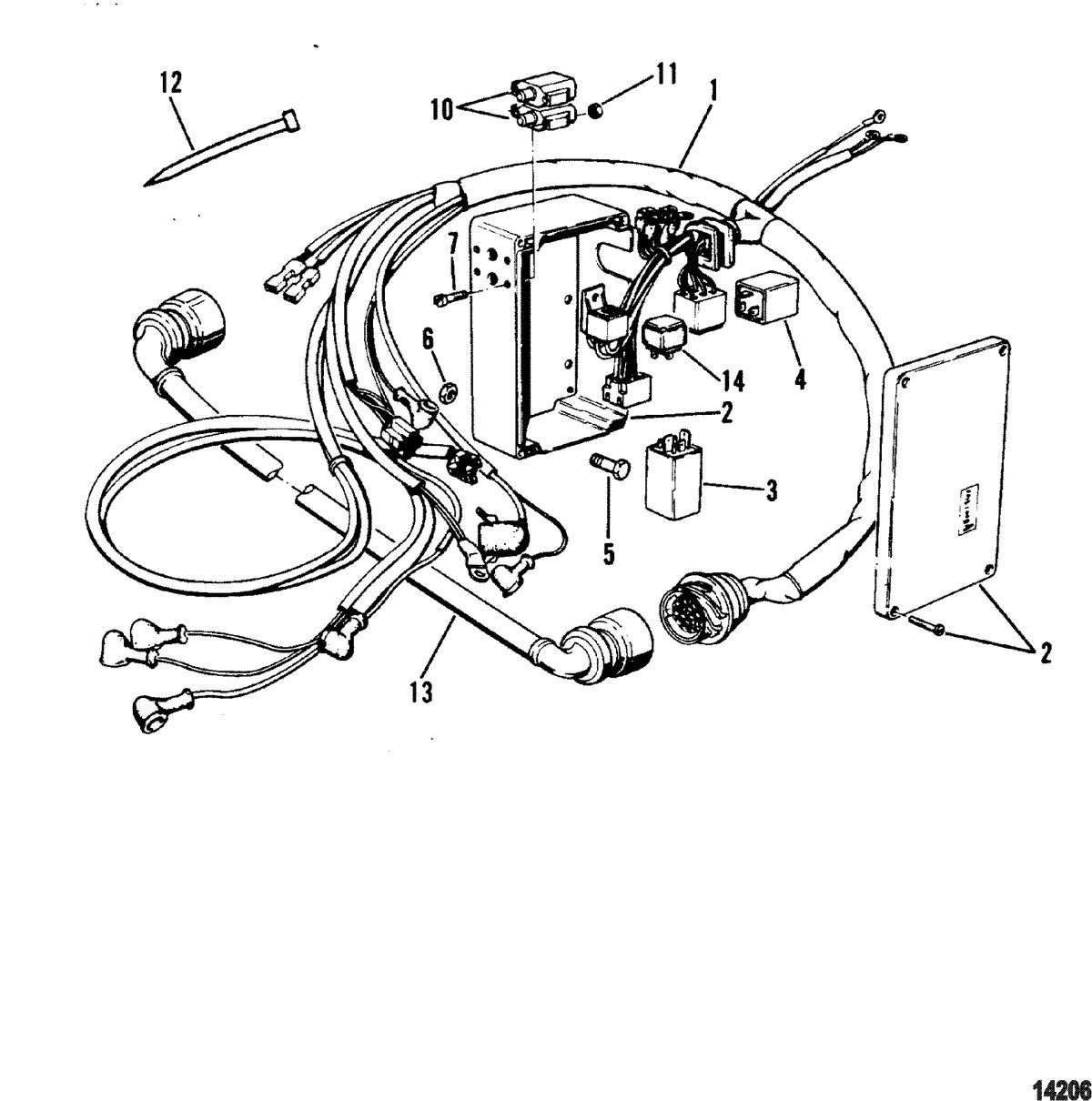MERCRUISER CUMMINS/MERCRUISER DIESEL 3.0L/150 3.6L/180 Motor Harness