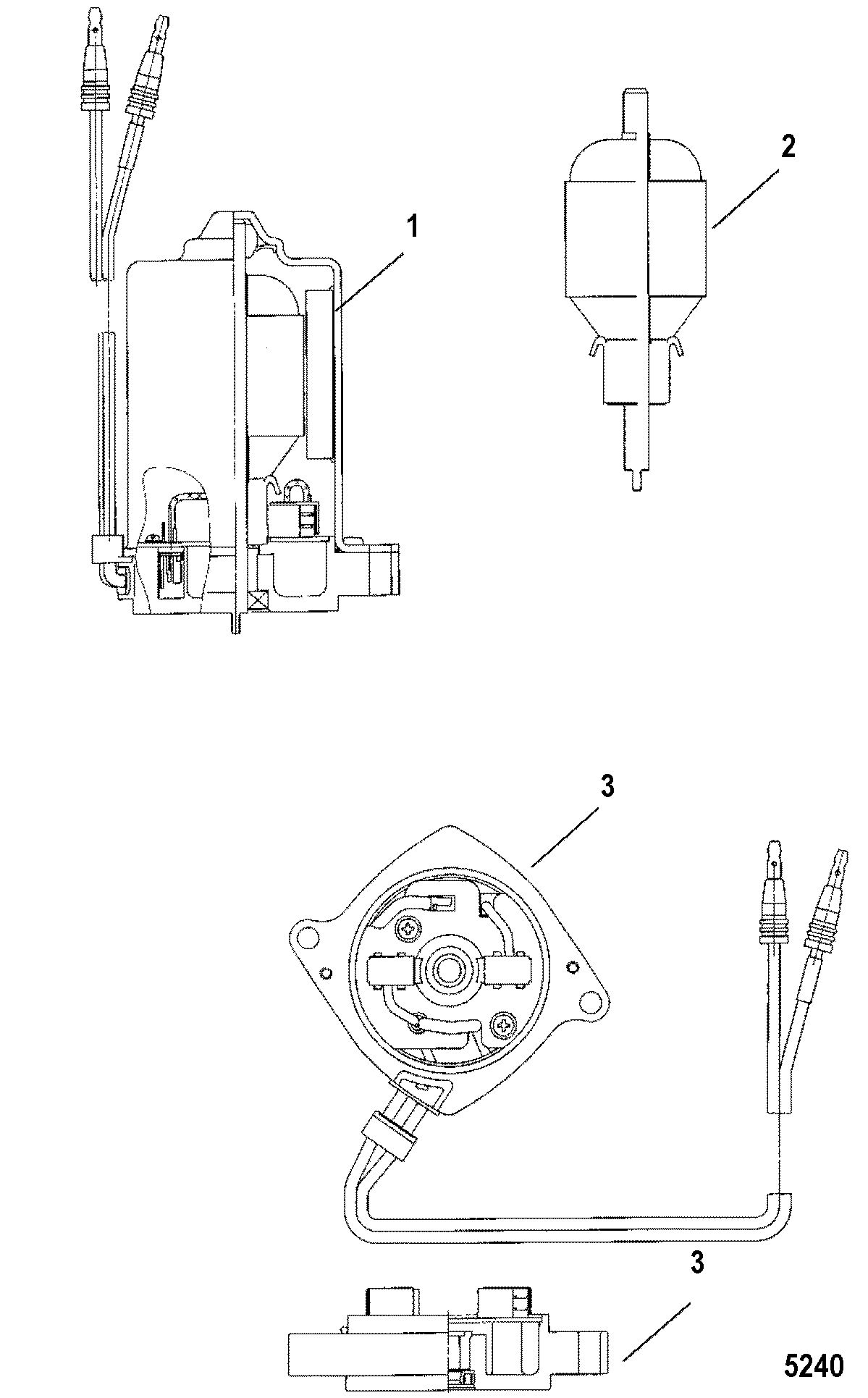 RACE OUTBOARD 300 PROMAX/SUPER MAGNUM (3.0L) Power Trim Motor
