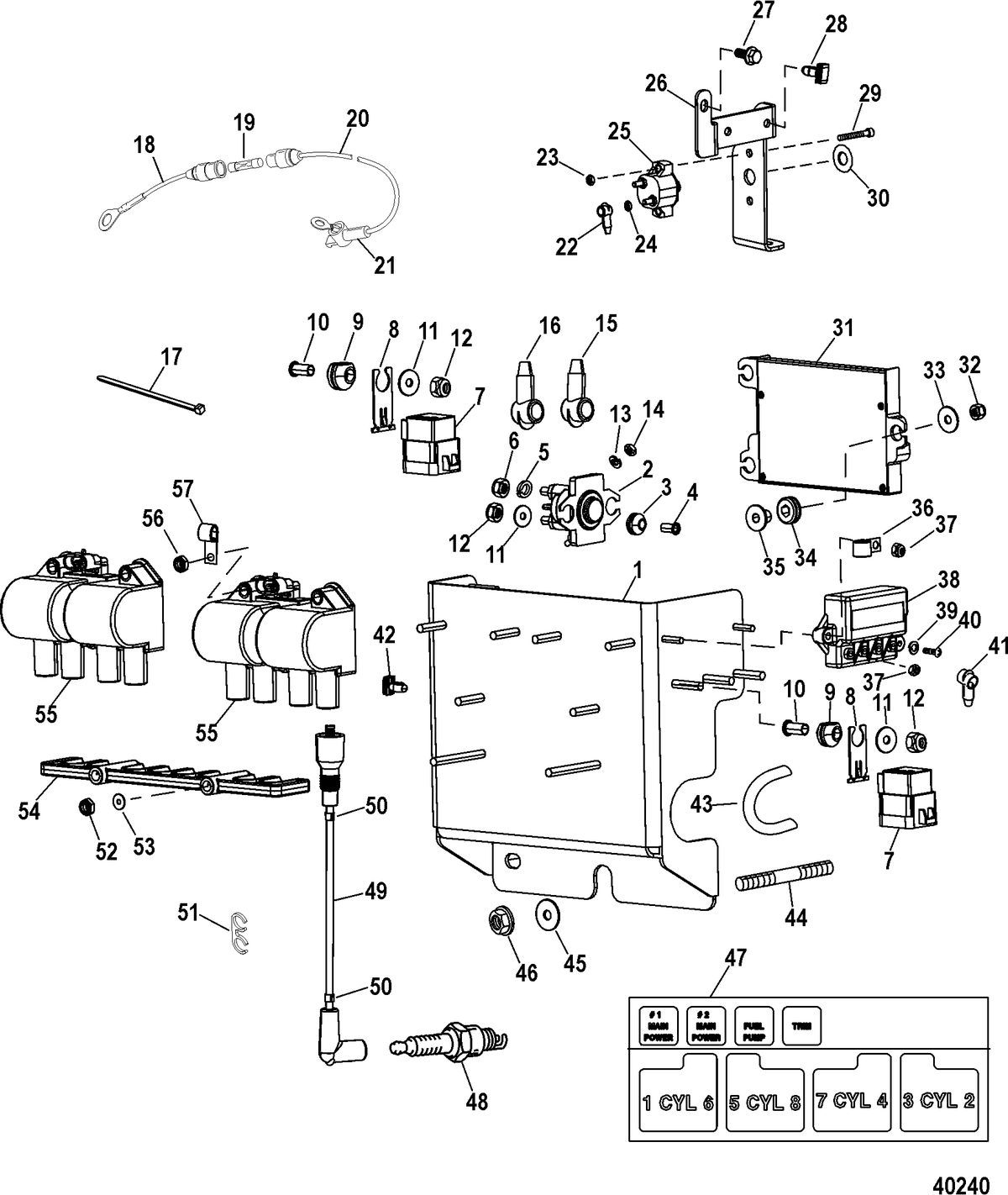 RACE STERNDRIVE 525 EFI Electrical Components(Ignition)