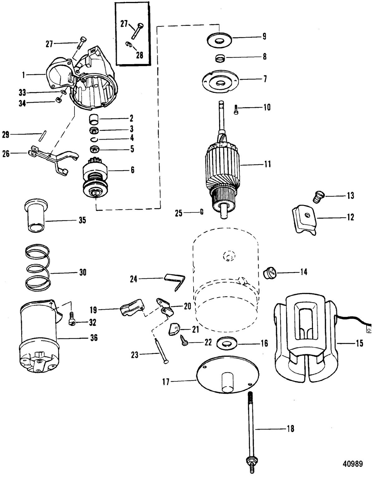 MERCRUISER 5.7L COMPETITION SKI ENGINE Starter Motor(12 Inch)