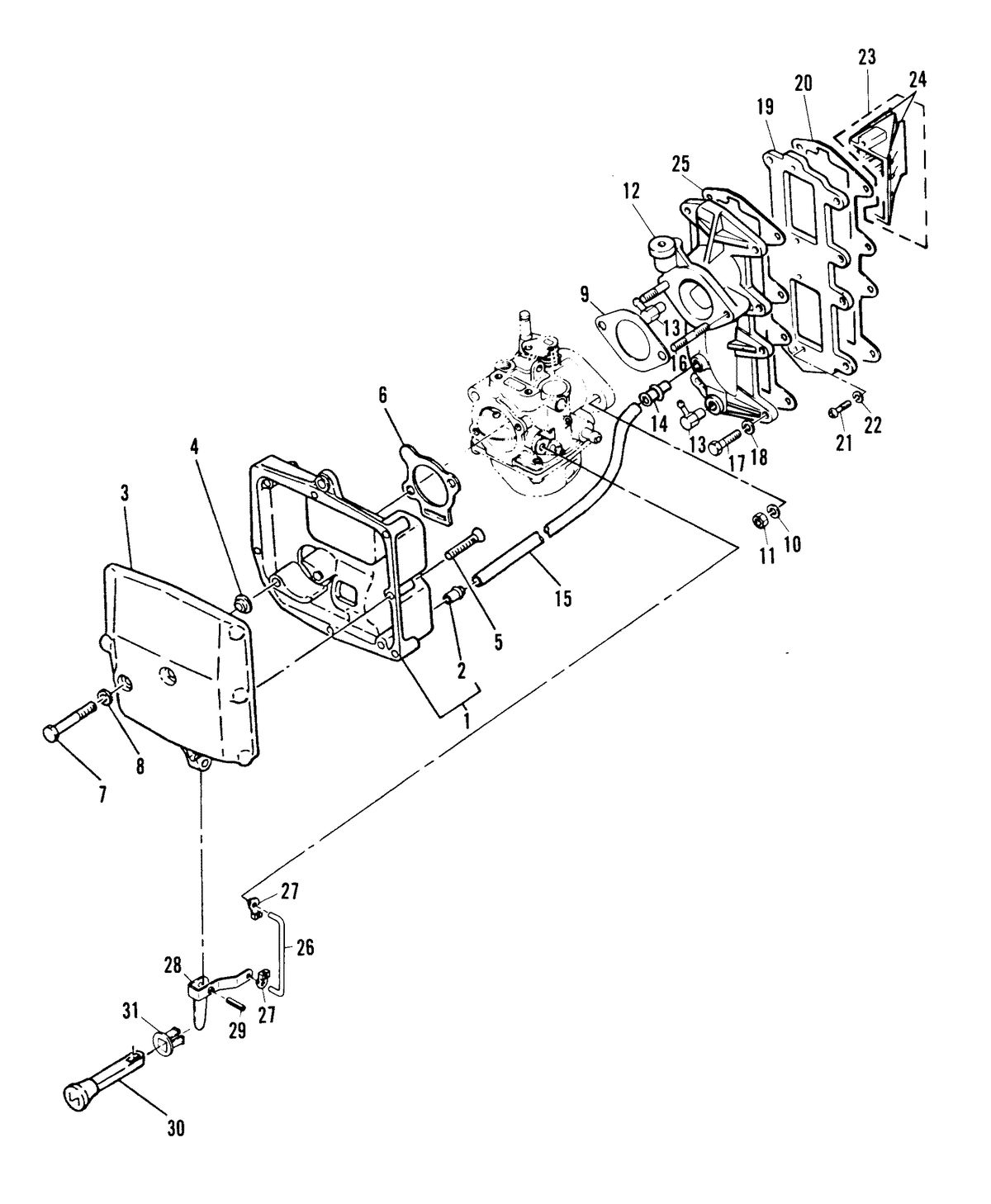 MARINER MARINER 40A HORSEPOWER INTAKE MANIFOLD