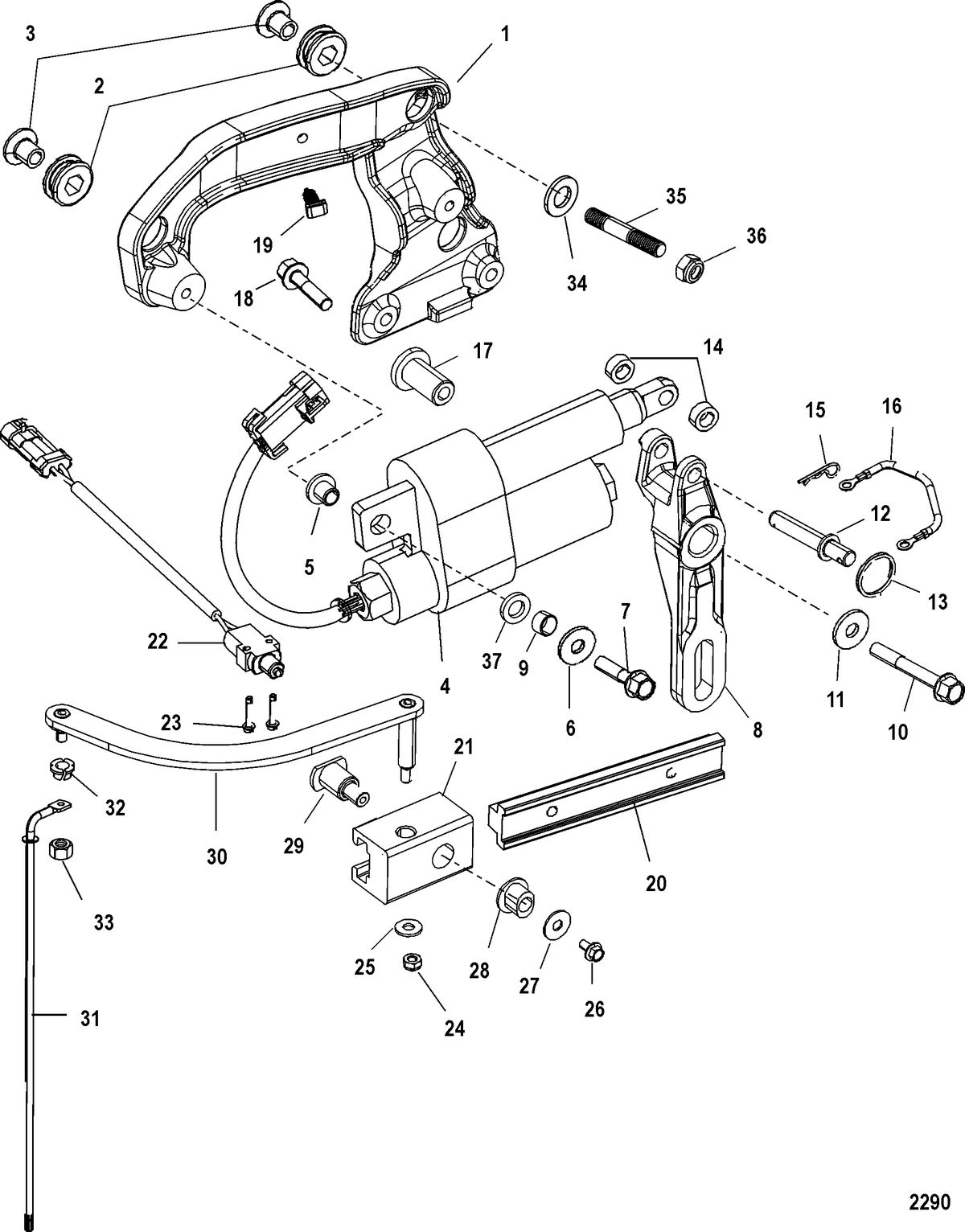 MERCURY/MARINER 200/225 DFI (3.0L)(DTS) Shift Components