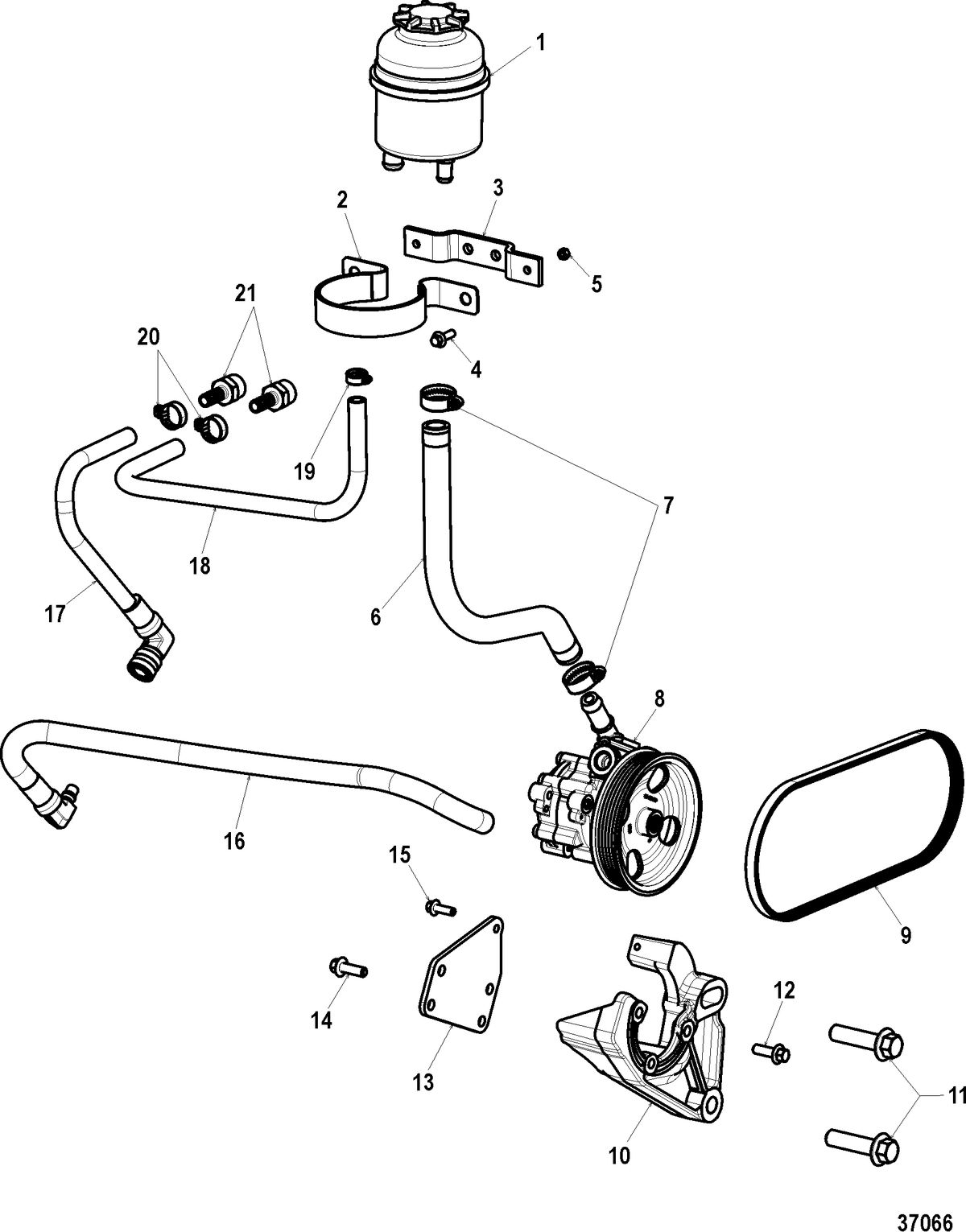 MERCRUISER CUMMINS/MERCRUISER DIESEL QSD-4.2L Steering Components