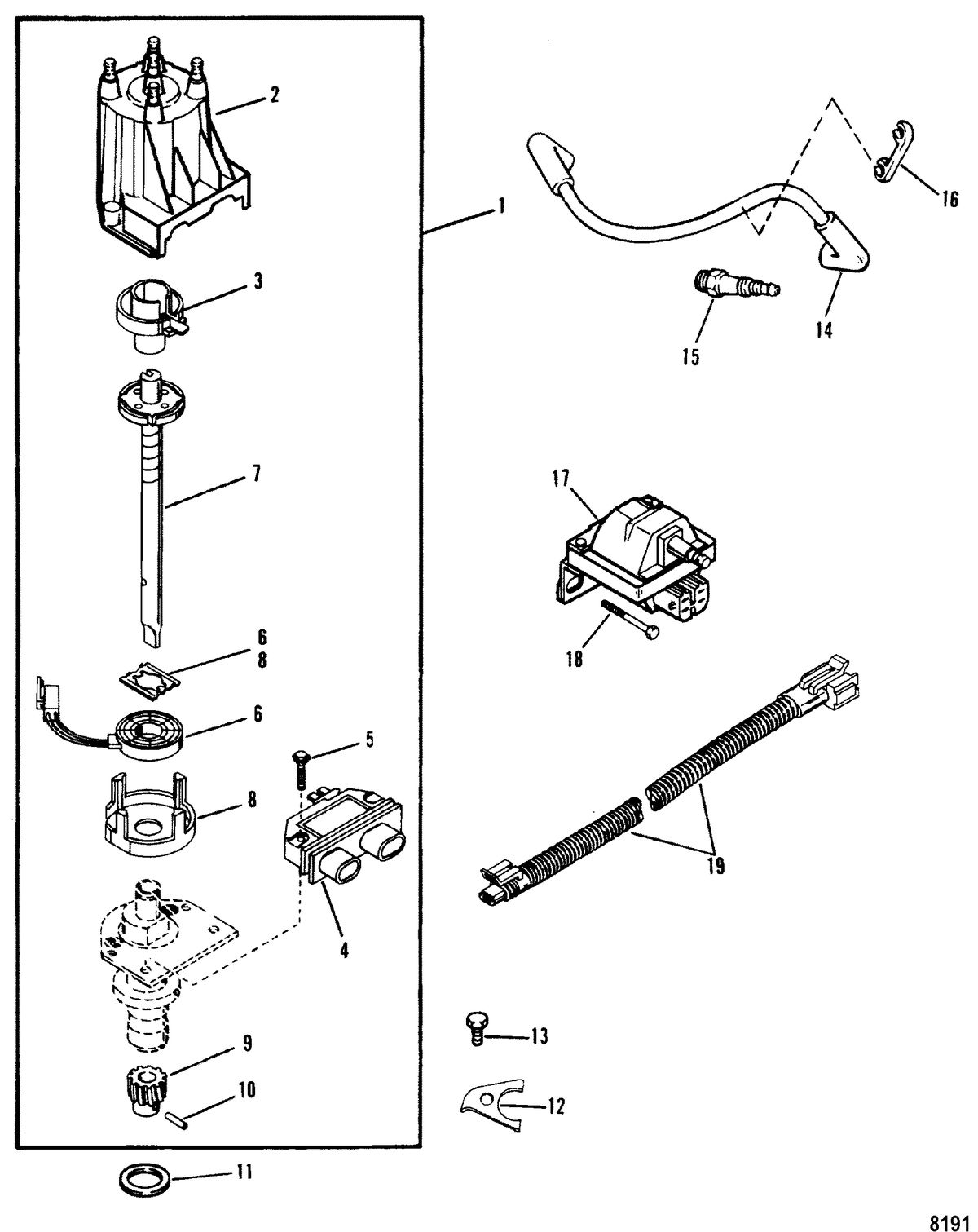 MERCRUISER 3.0L/LX ALPHA ONE EST Ignition Components