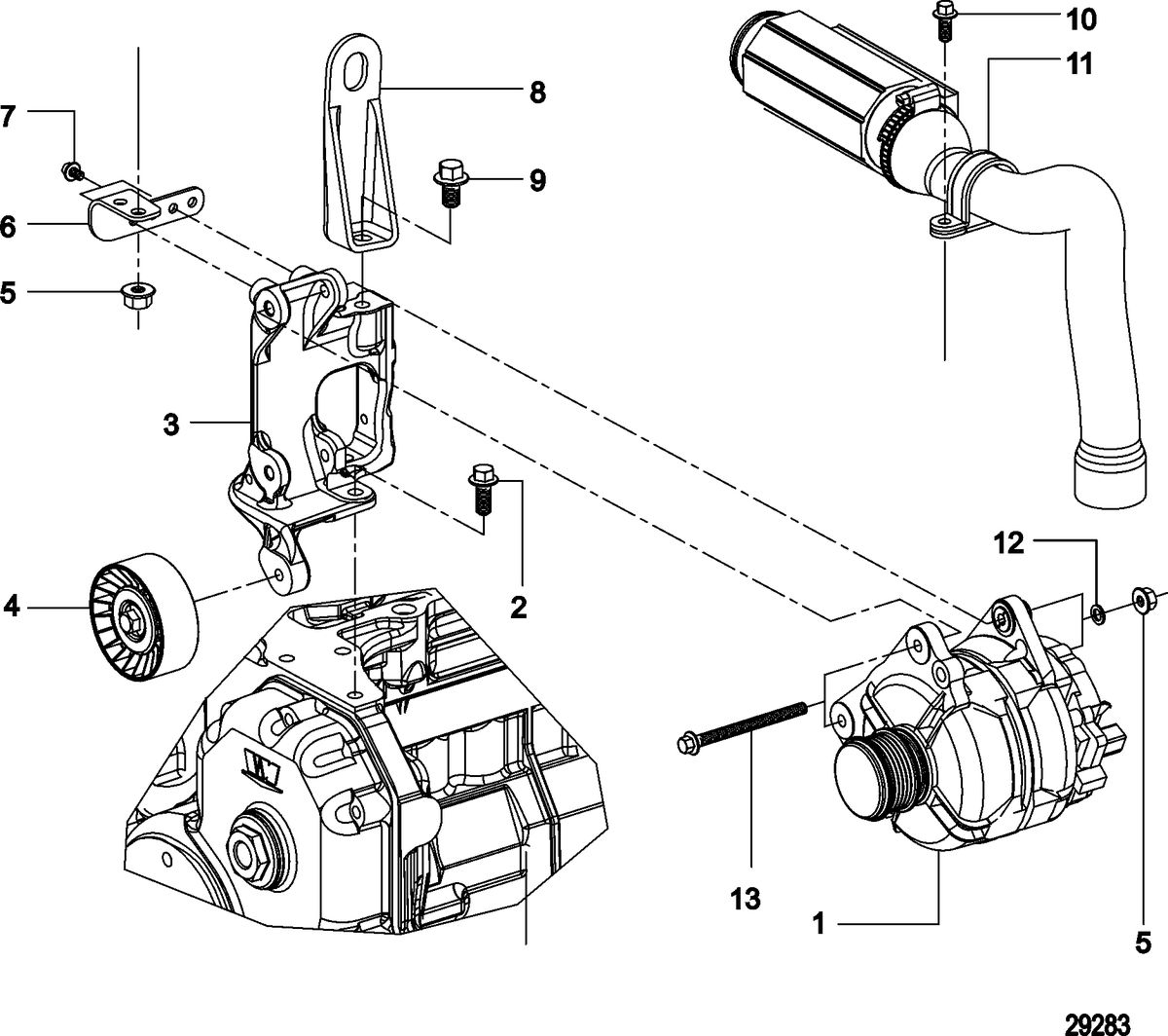 MERCRUISER CUMMINS/MERCRUISER DIESEL QSD-4.2L Alternator