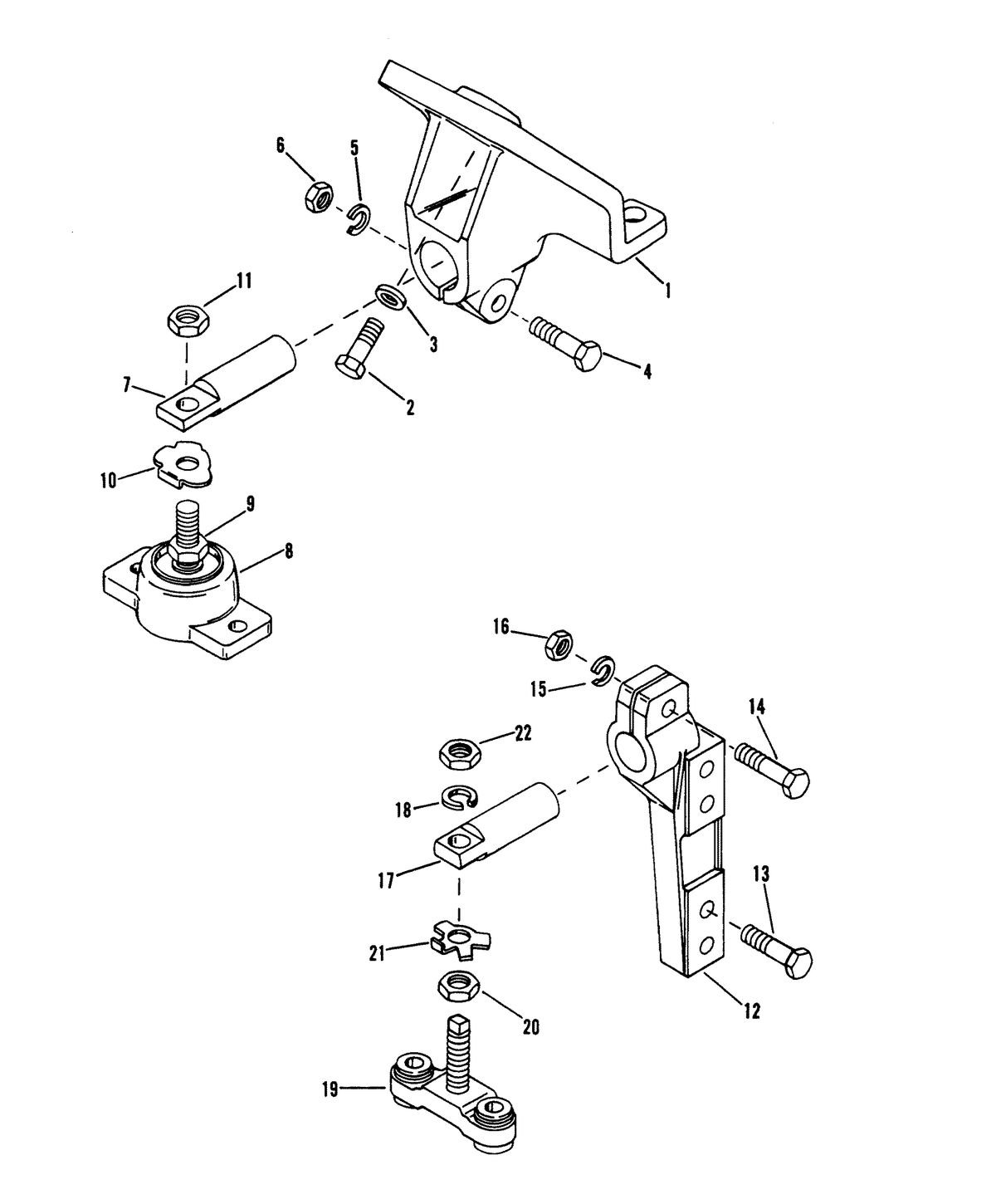 MERCRUISER D7.3L/270 DIESEL ENGINE (STERN DRIVE/INBOARD) TRANSMISSION/ENGINE MOUNTING (INBOARD)